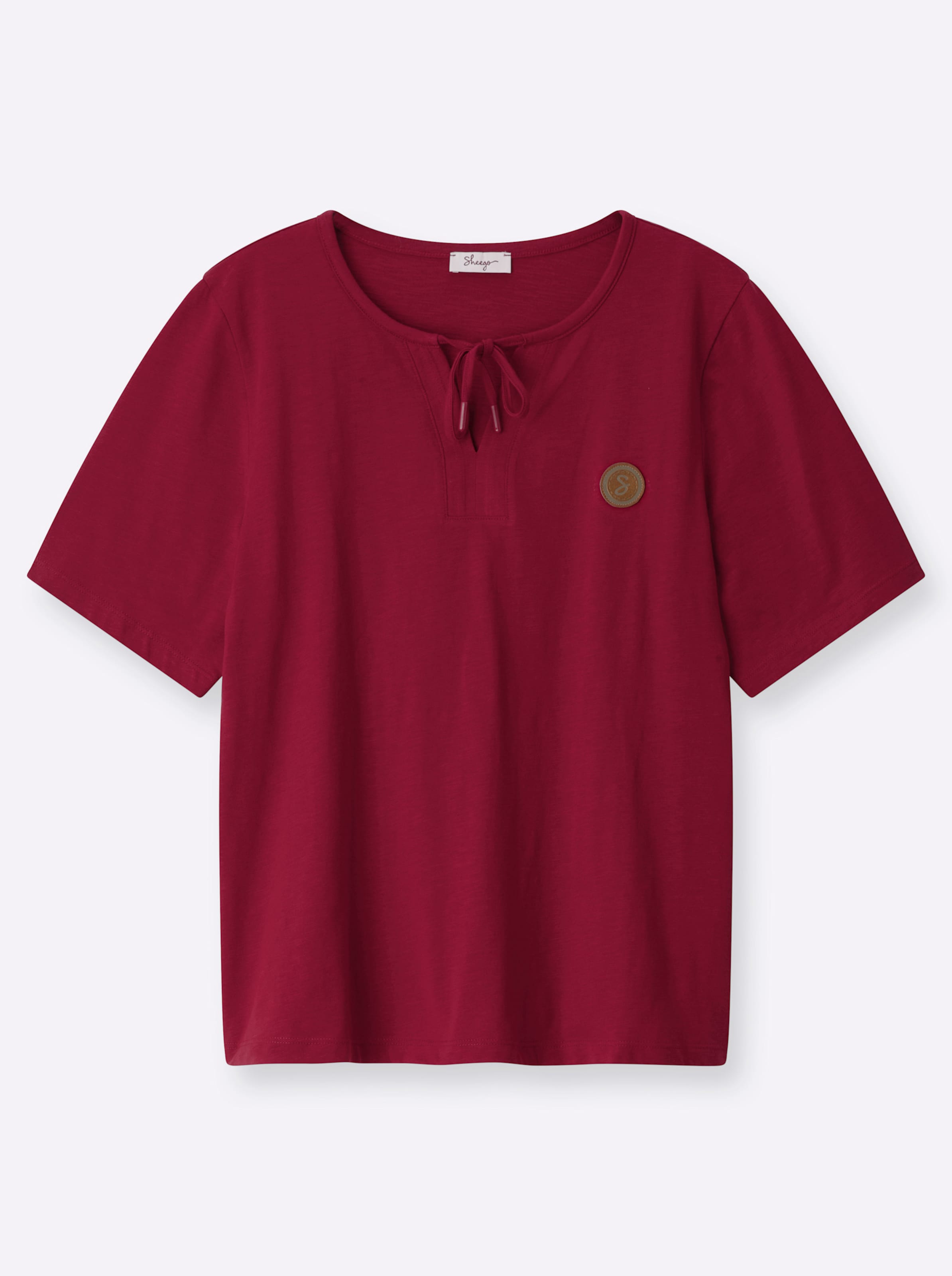 Sheego Damen Kirsche Kurzarmshirt - Bild 2