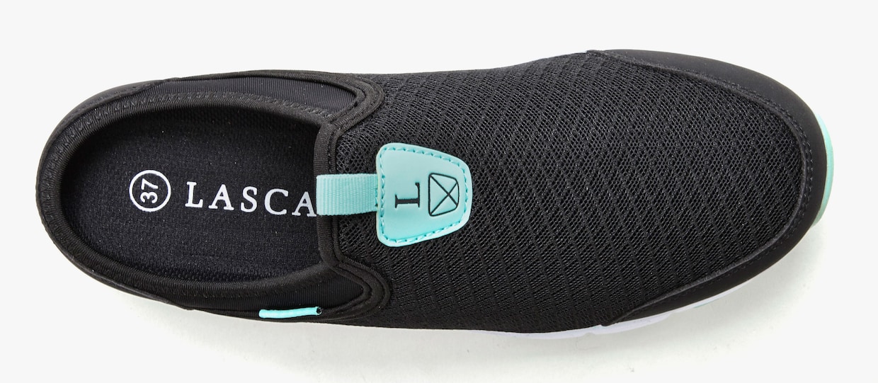 LASCANA Slip-On Sneaker - schwarz