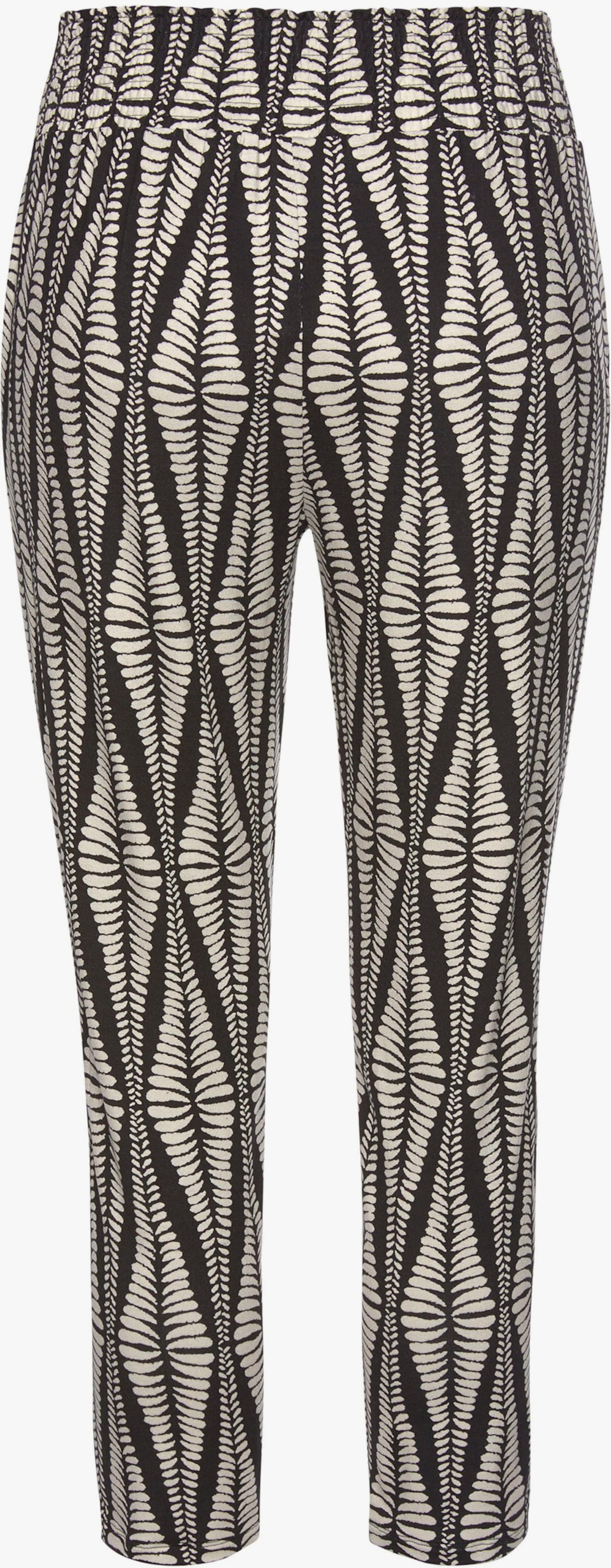 LASCANA 7/8-broek - zwart/zand geprint