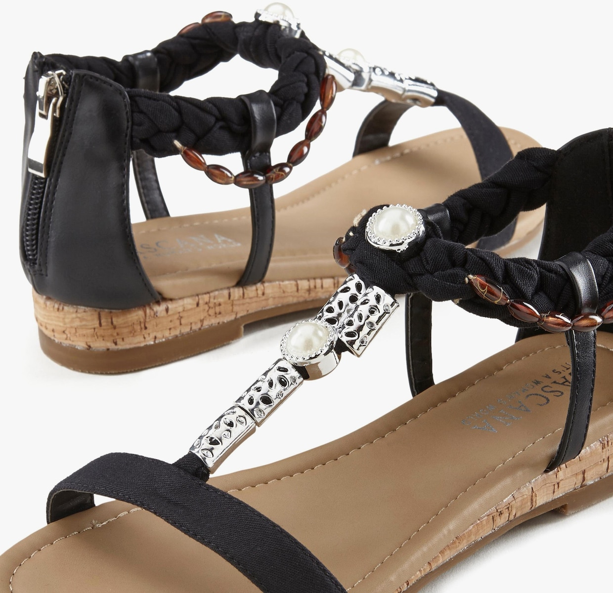 LASCANA slipper - zwart