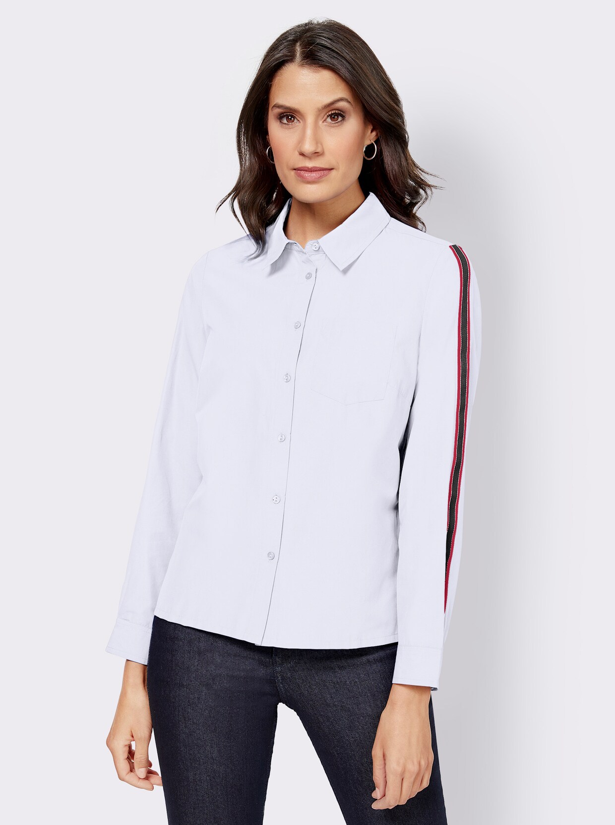 Overhemdblouse - wit