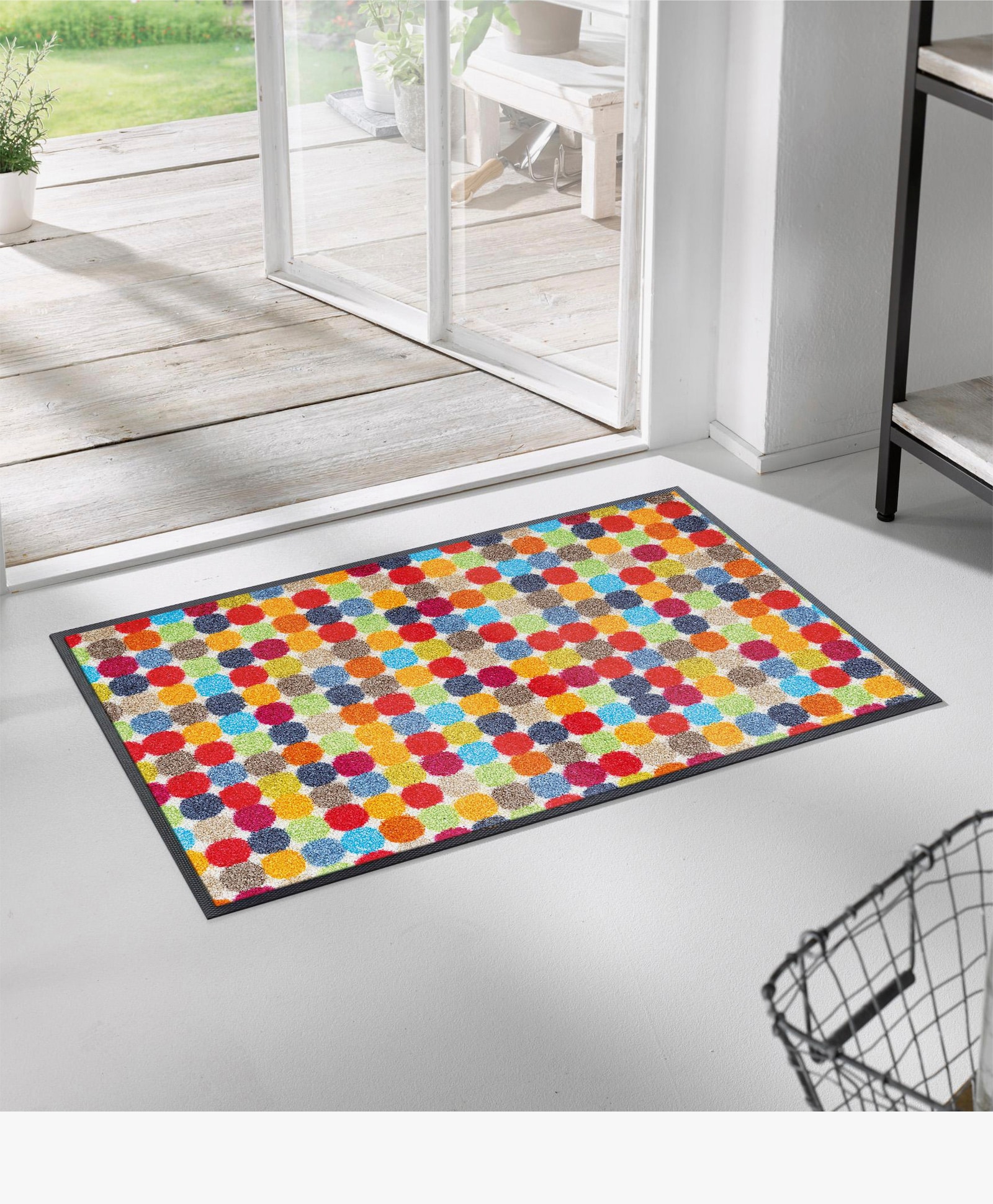 wash+dry by Kleen-Tex Fußmatte - rot-bunt