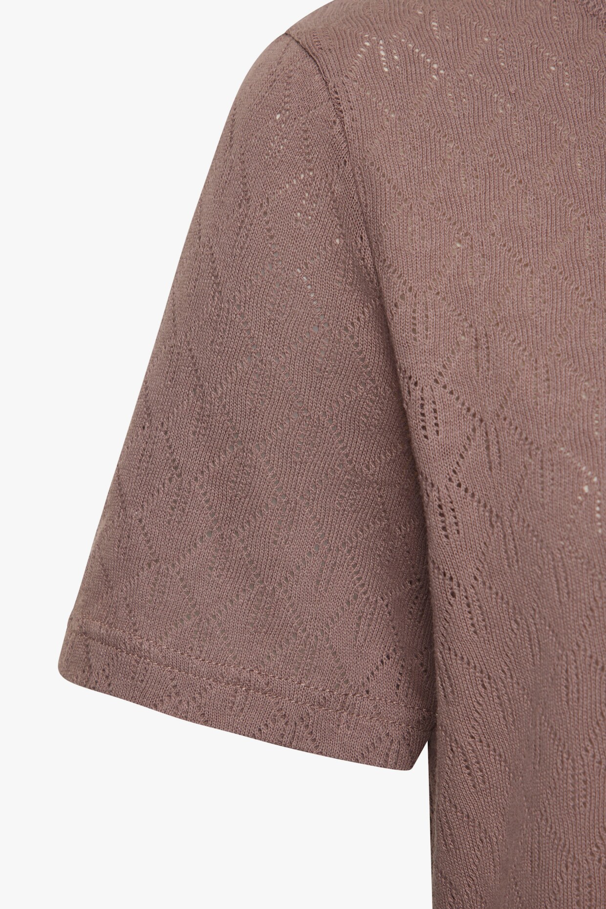 Vivance Kurzarmshirt - taupe, beere