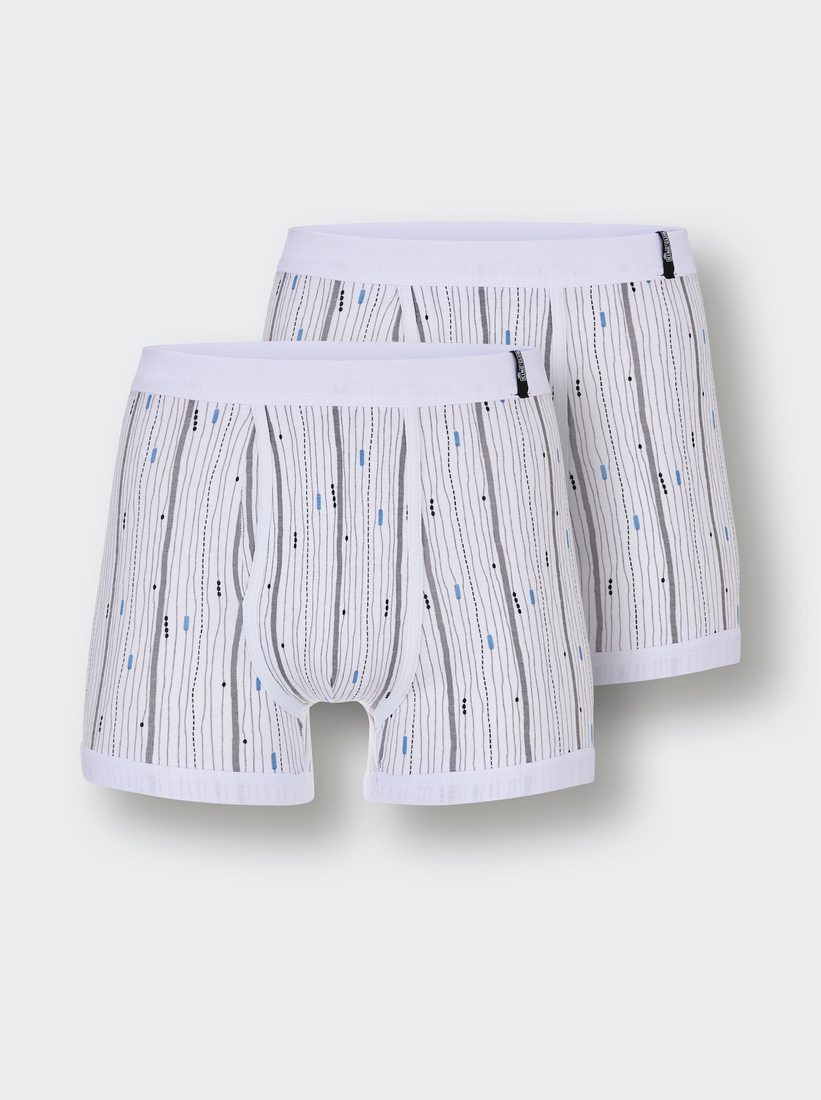 KINGsCLUB Boxerky - bílá-potisk