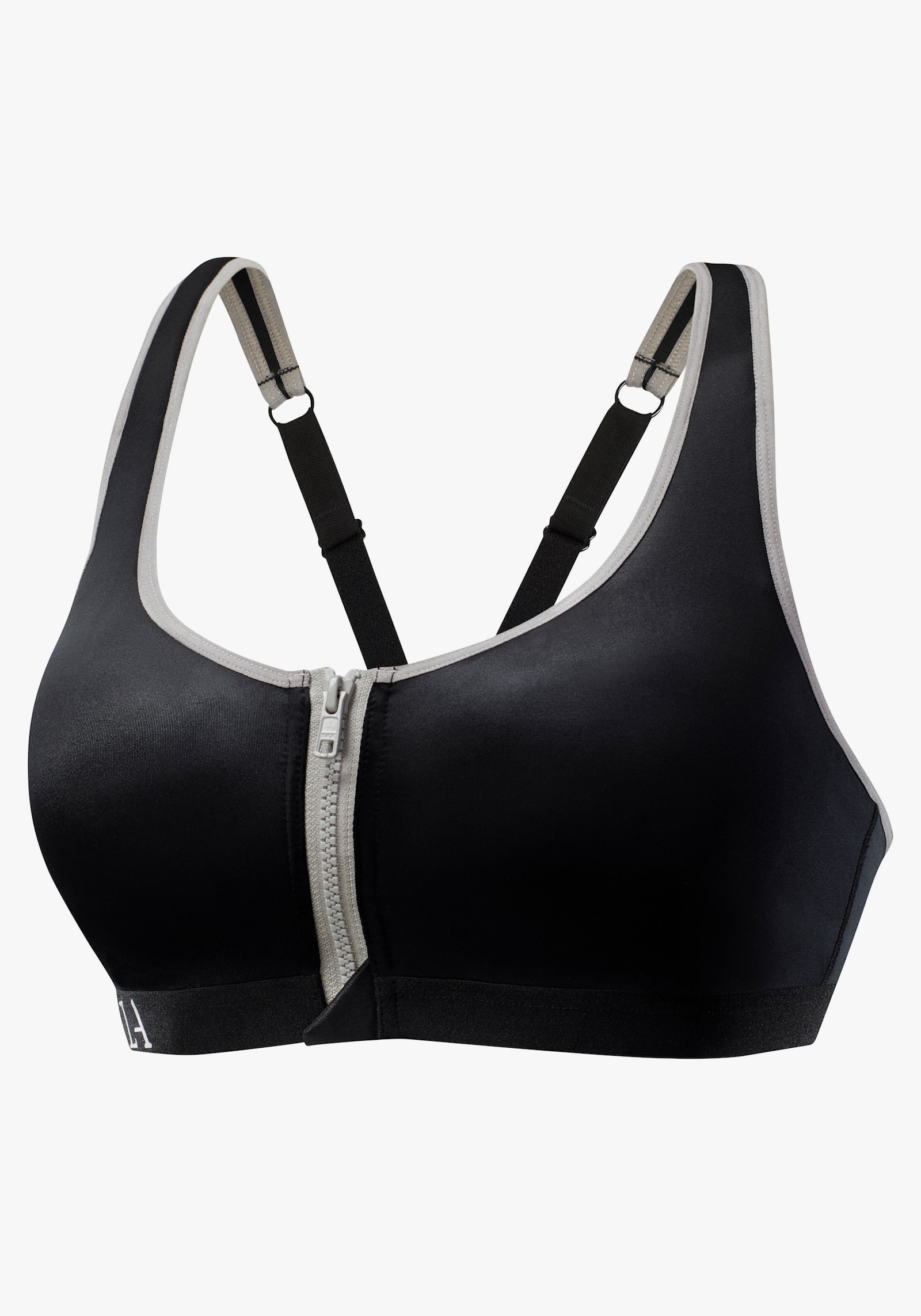 LASCANA ACTIVE Sport-BH - schwarz-grau