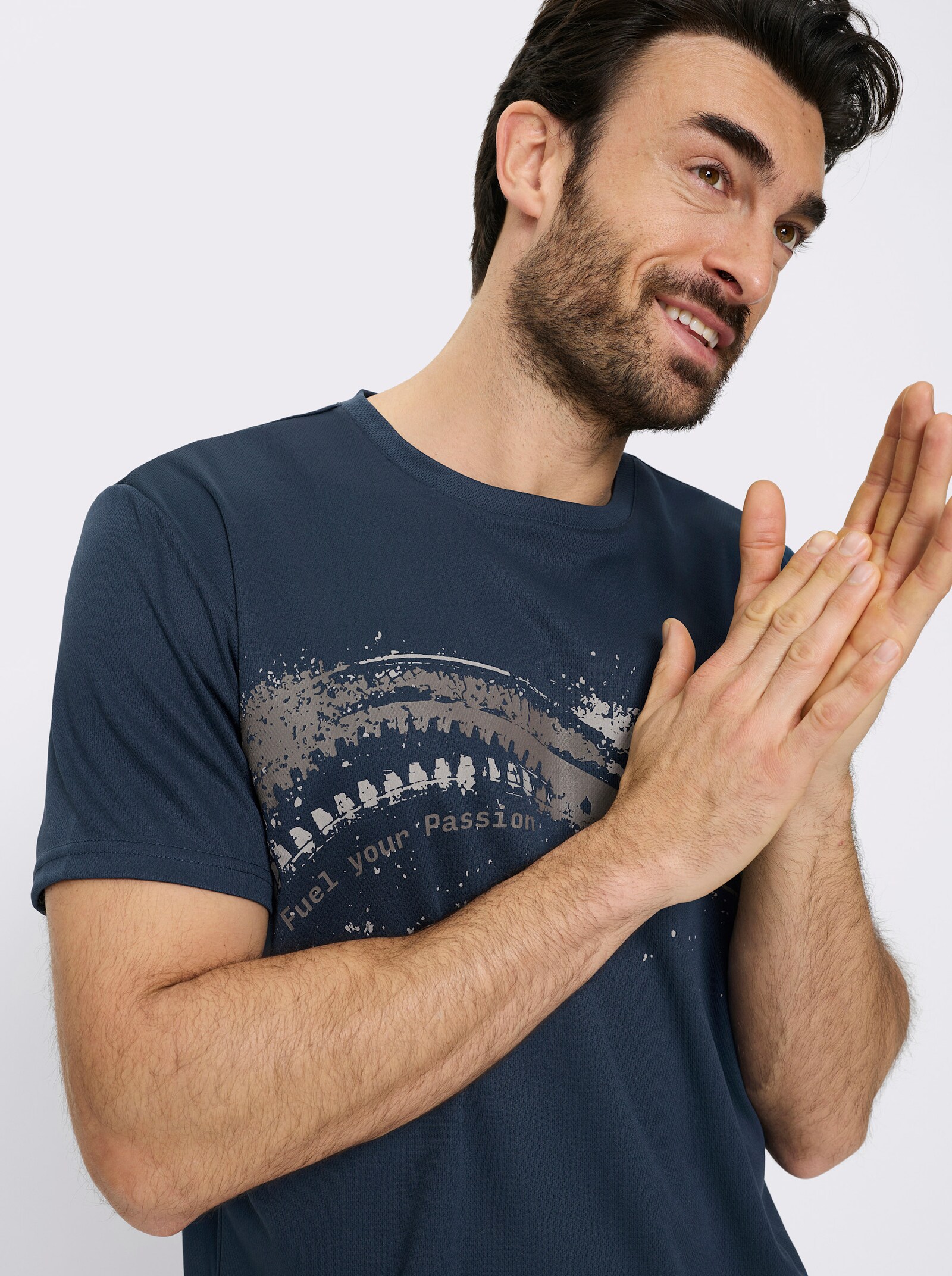 Catamaran Sports Funktionsshirt mit Wabenstruktur - dunkelblau