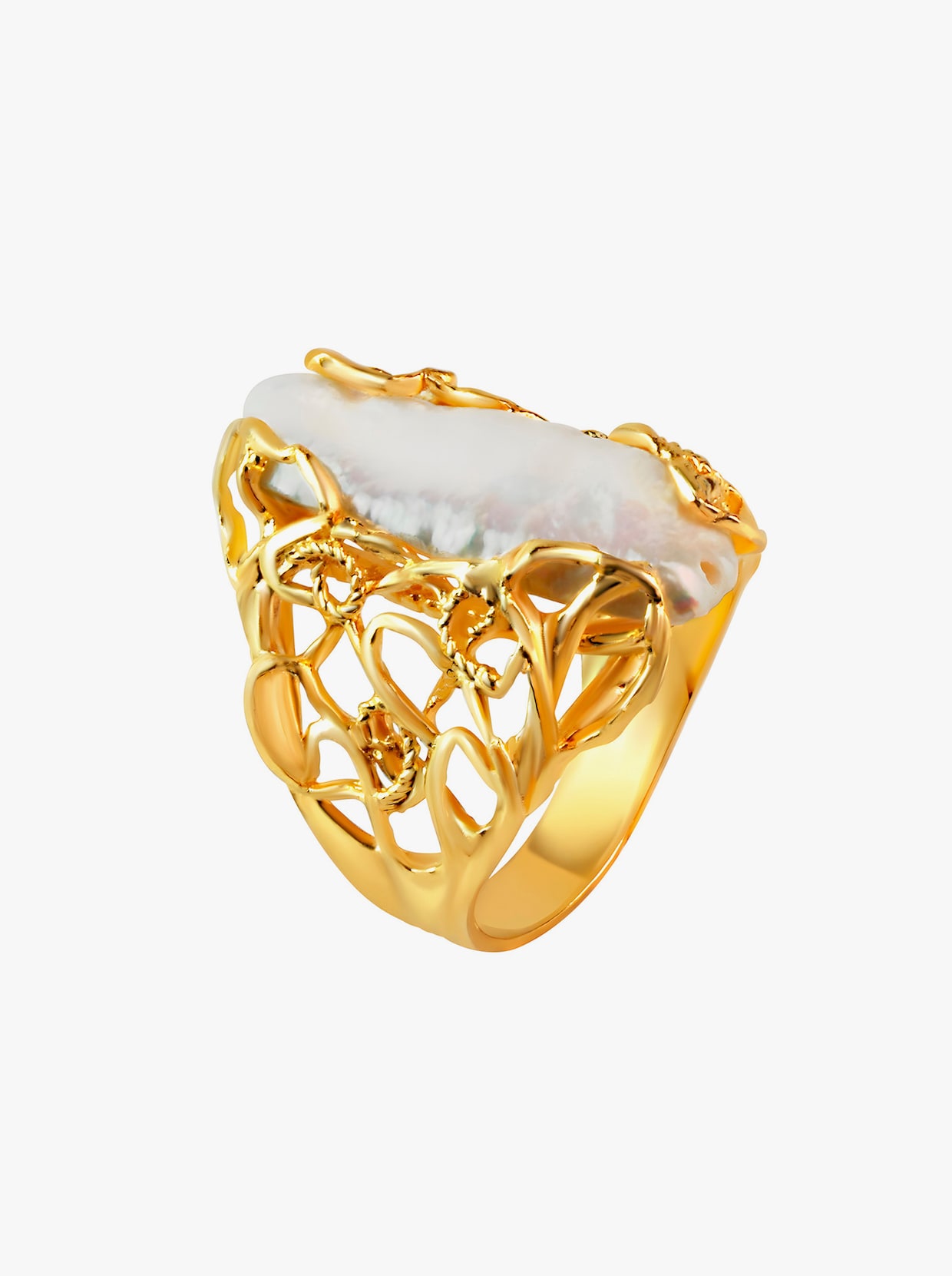 Ring - Silber vergoldet 925