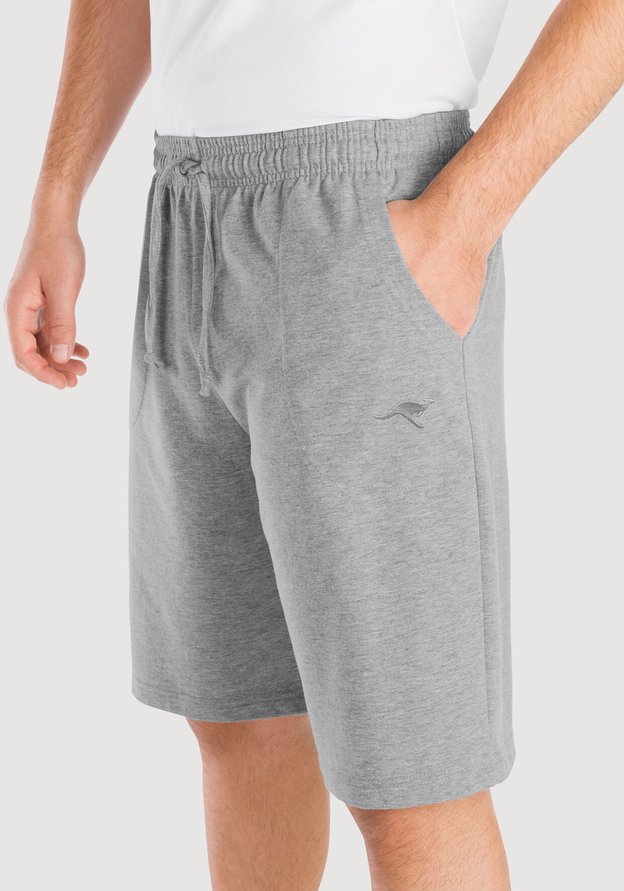 KangaROOS Sweatshorts - grau-meliert