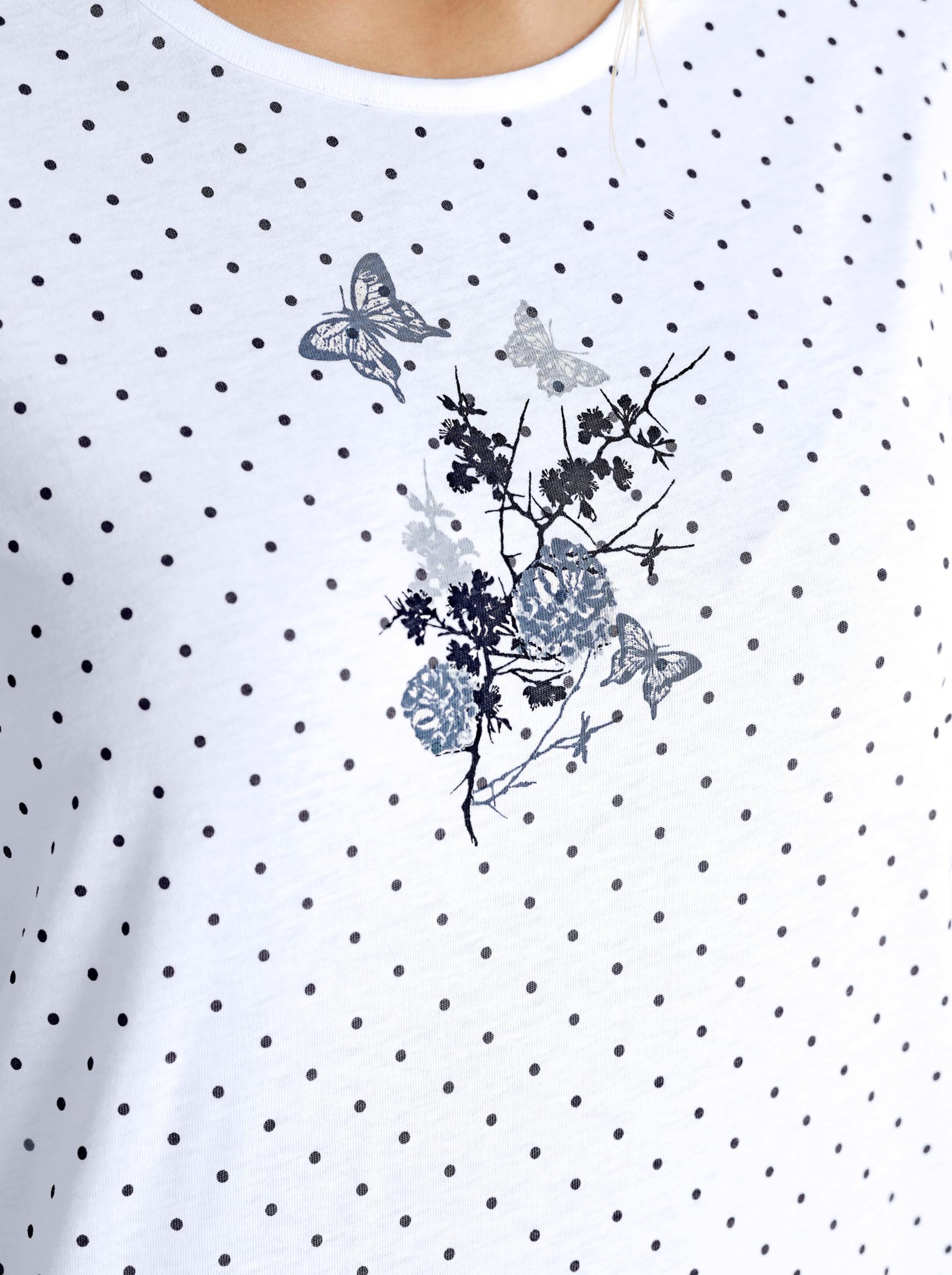 Nachthemd - weiß-bedruckt