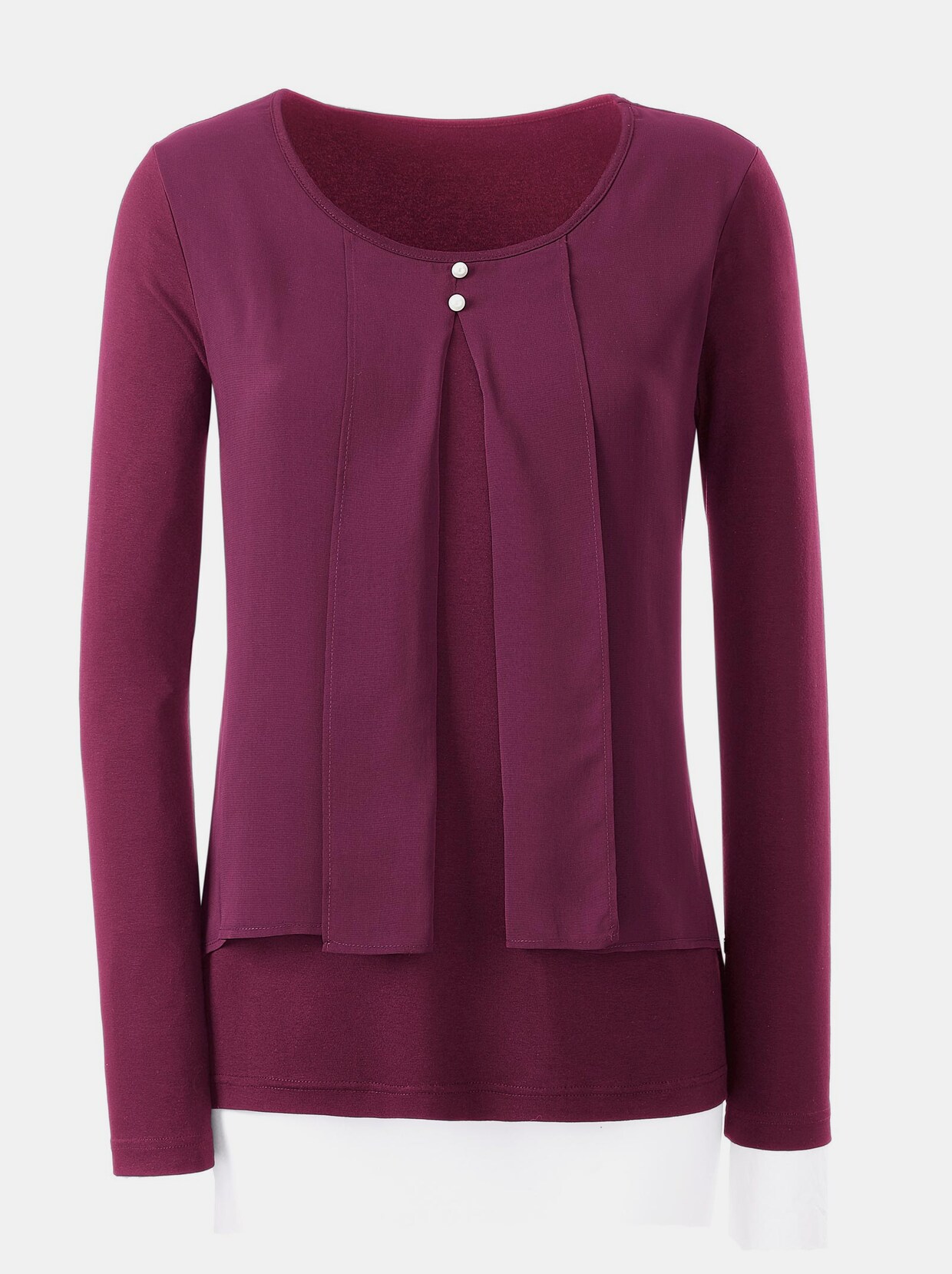 Langarmshirt - fuchsia