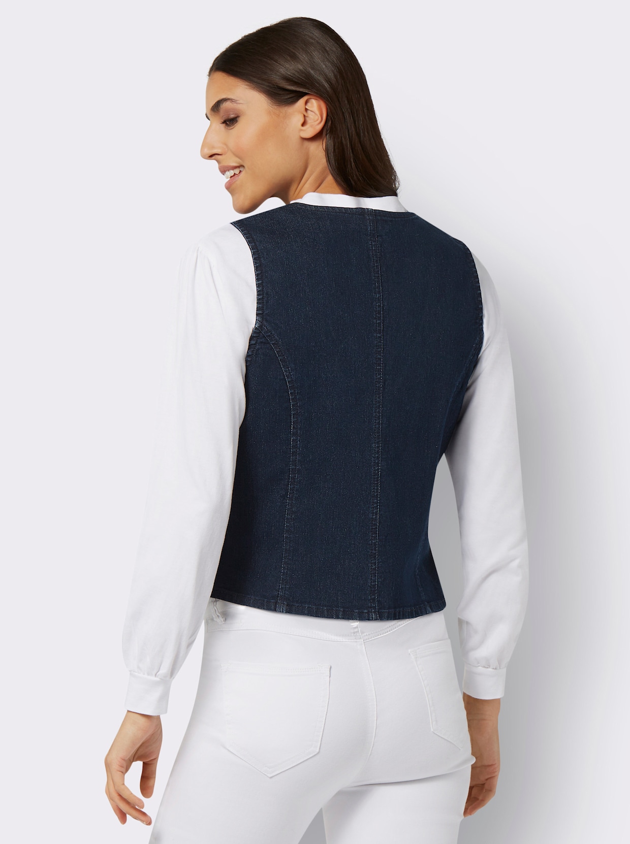 Jeansgilet - dark-blue