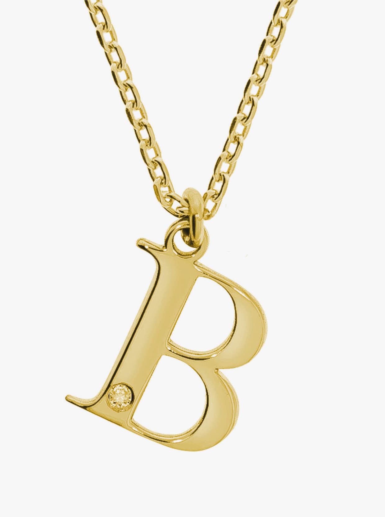 Anhänger mit Kette - Silber vergoldet 925