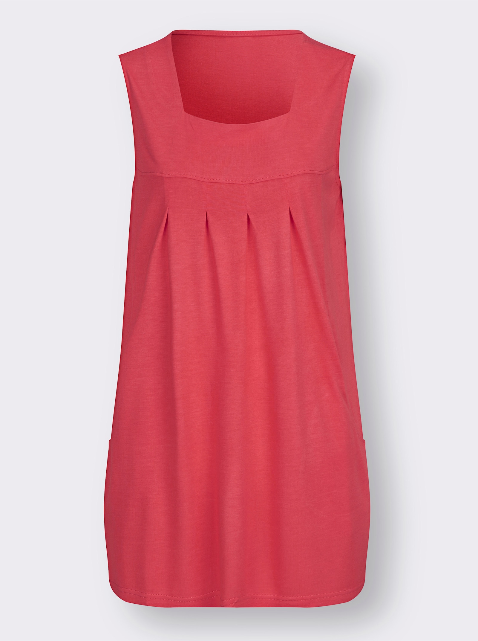 Dlouhý top s protizáhybem vpředu - humrová