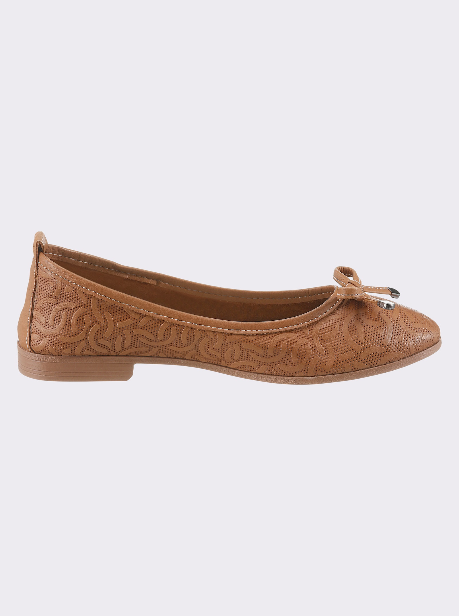 Andrea Conti Ballerina - cognac
