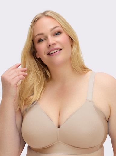 Naturana T-Shirt-BH ohne Bügel - elfenbein