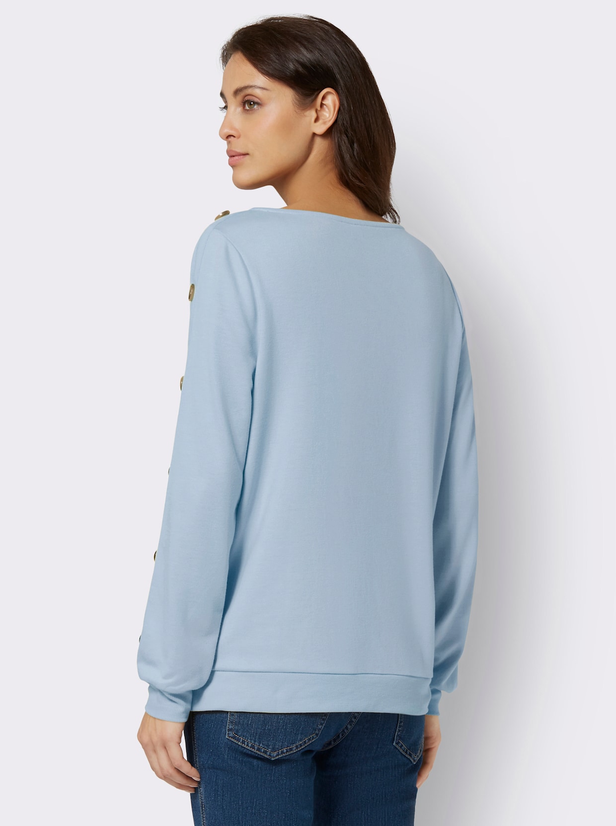 Sweatshirt - hellblau