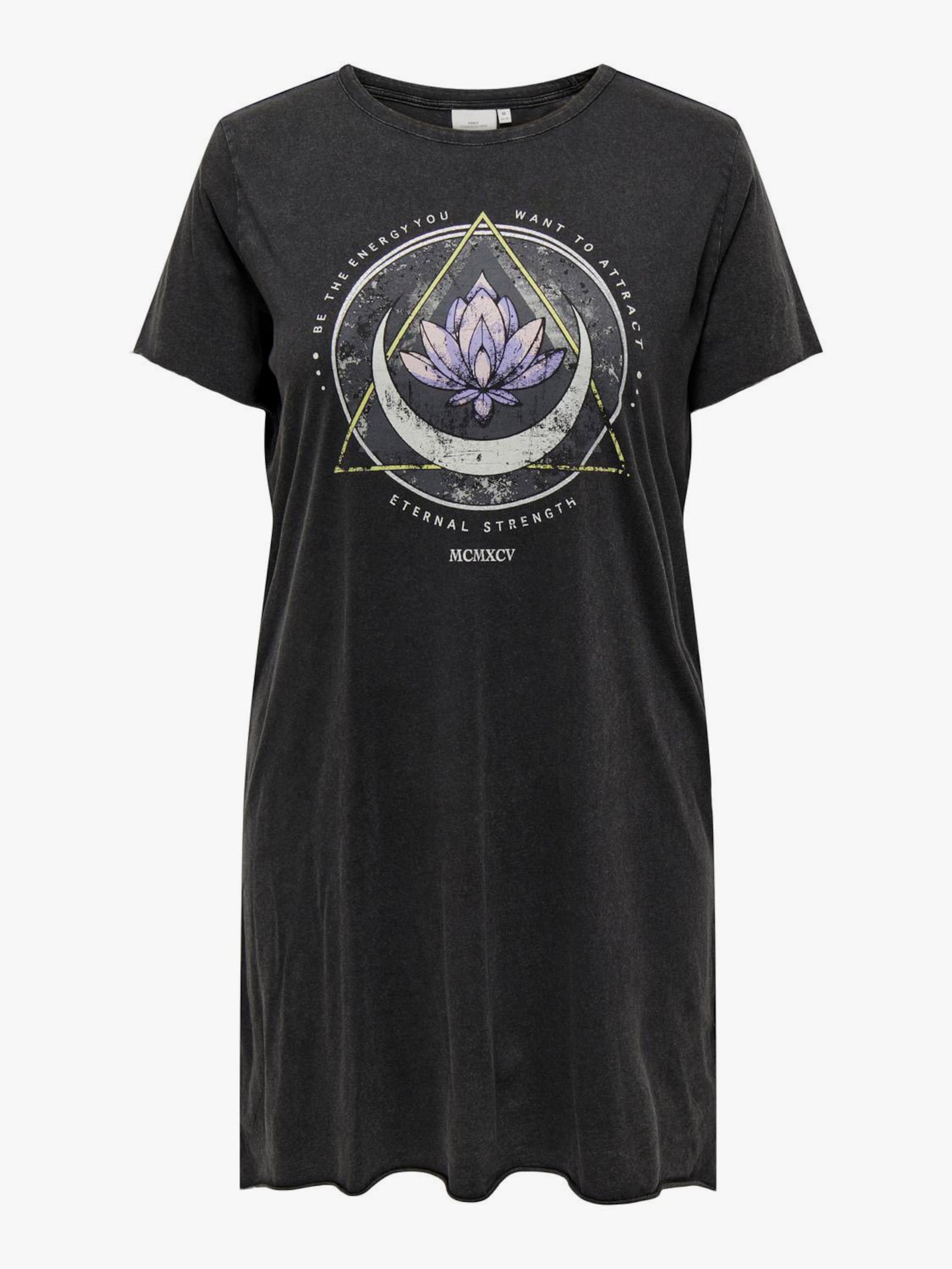 ONLY CARMAKOMA Shirtkleid - black print:lotus