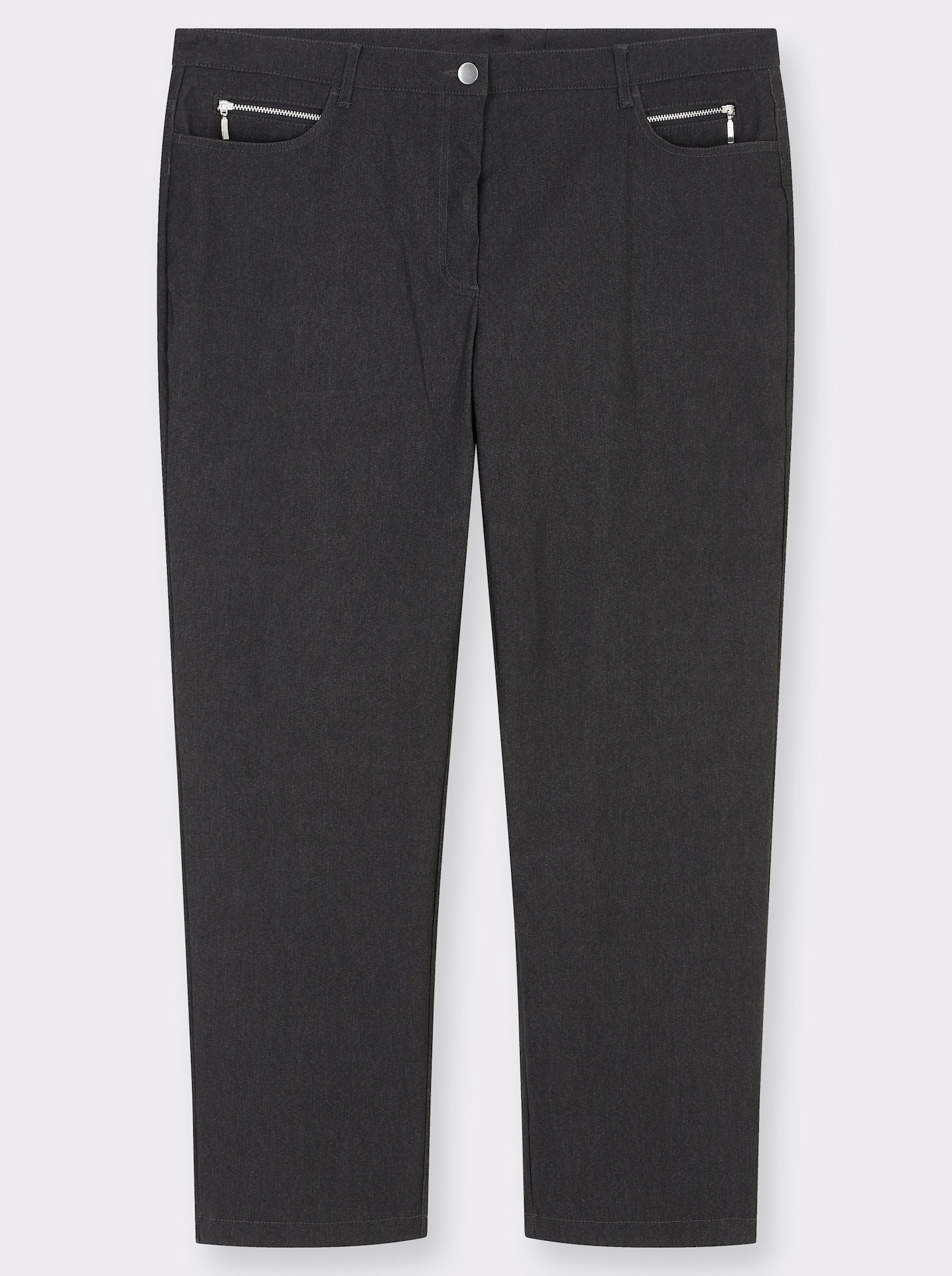 Stehmann Comfort line Thermohose in elastischer Bengalin-Qualität - grafit-meliert