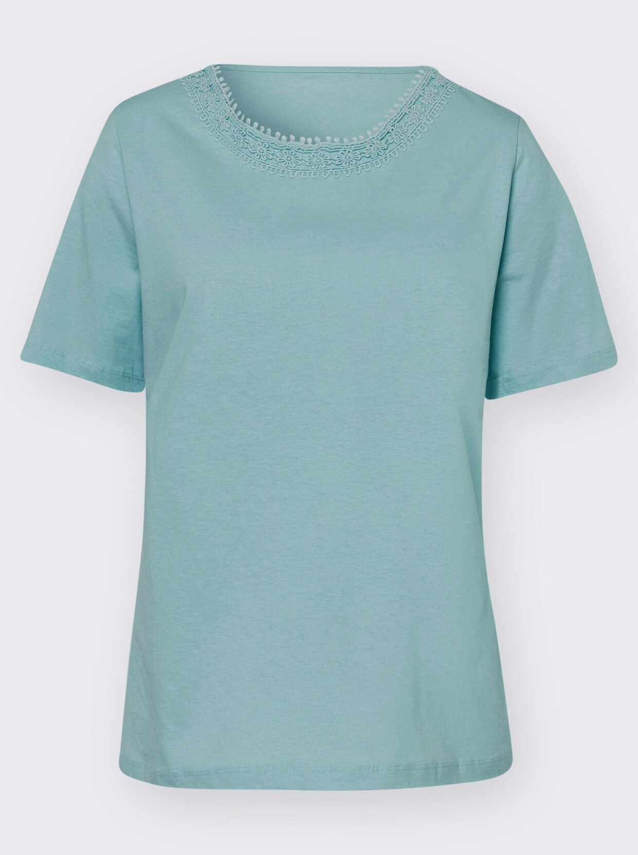 Shirt met ronde hals - mint