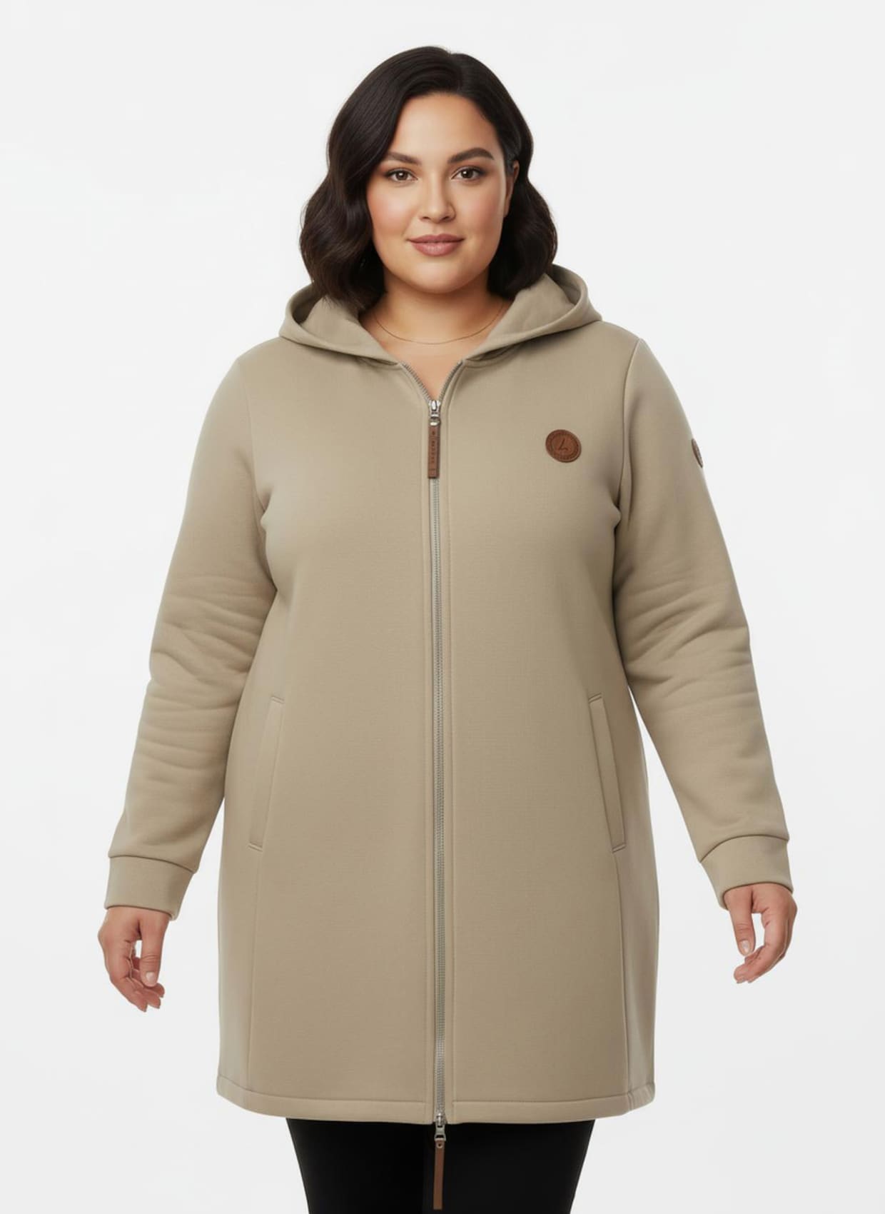Sweatjacke - beige