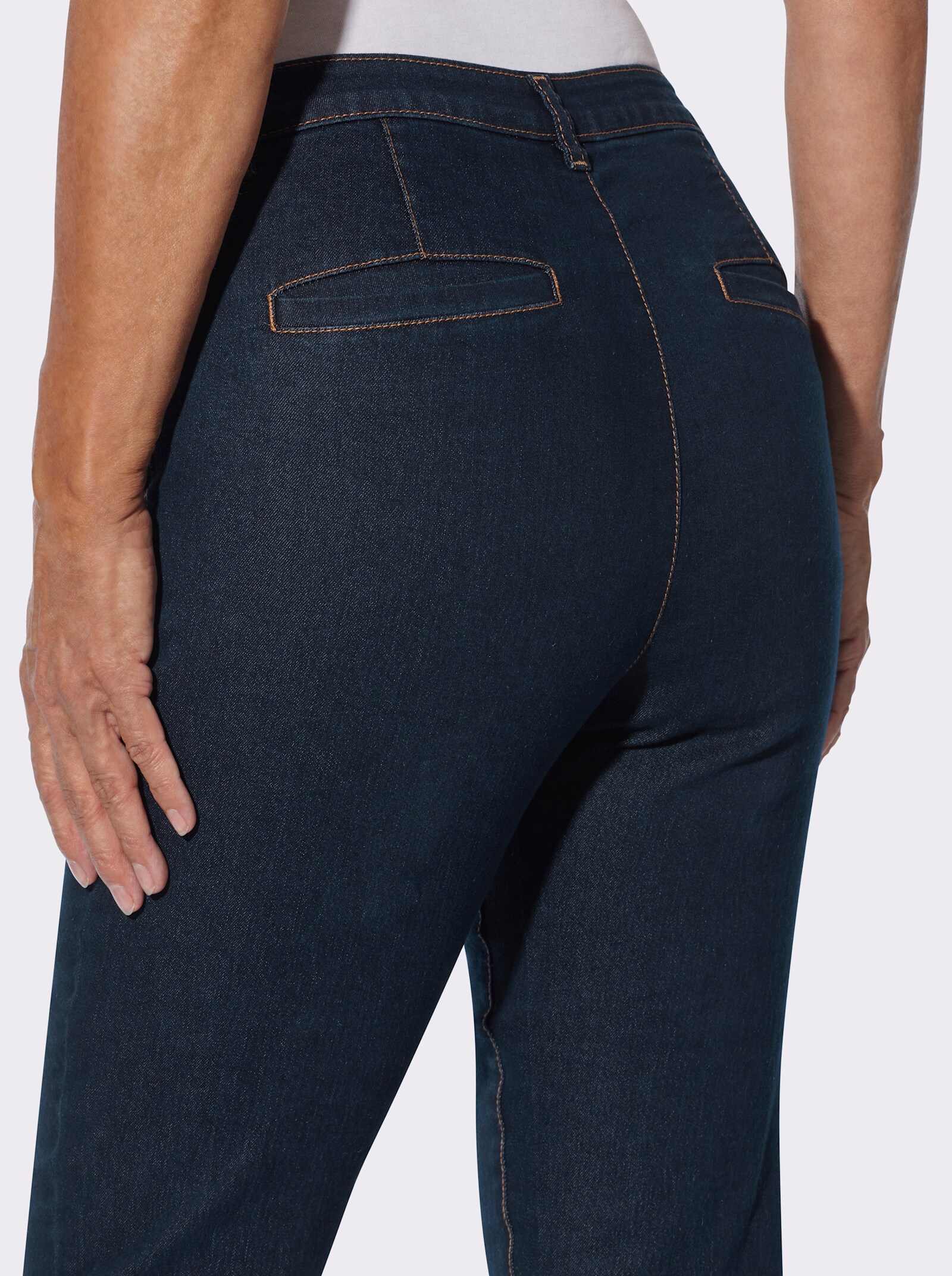 Chinohose in Denim-Qualität - dark blue