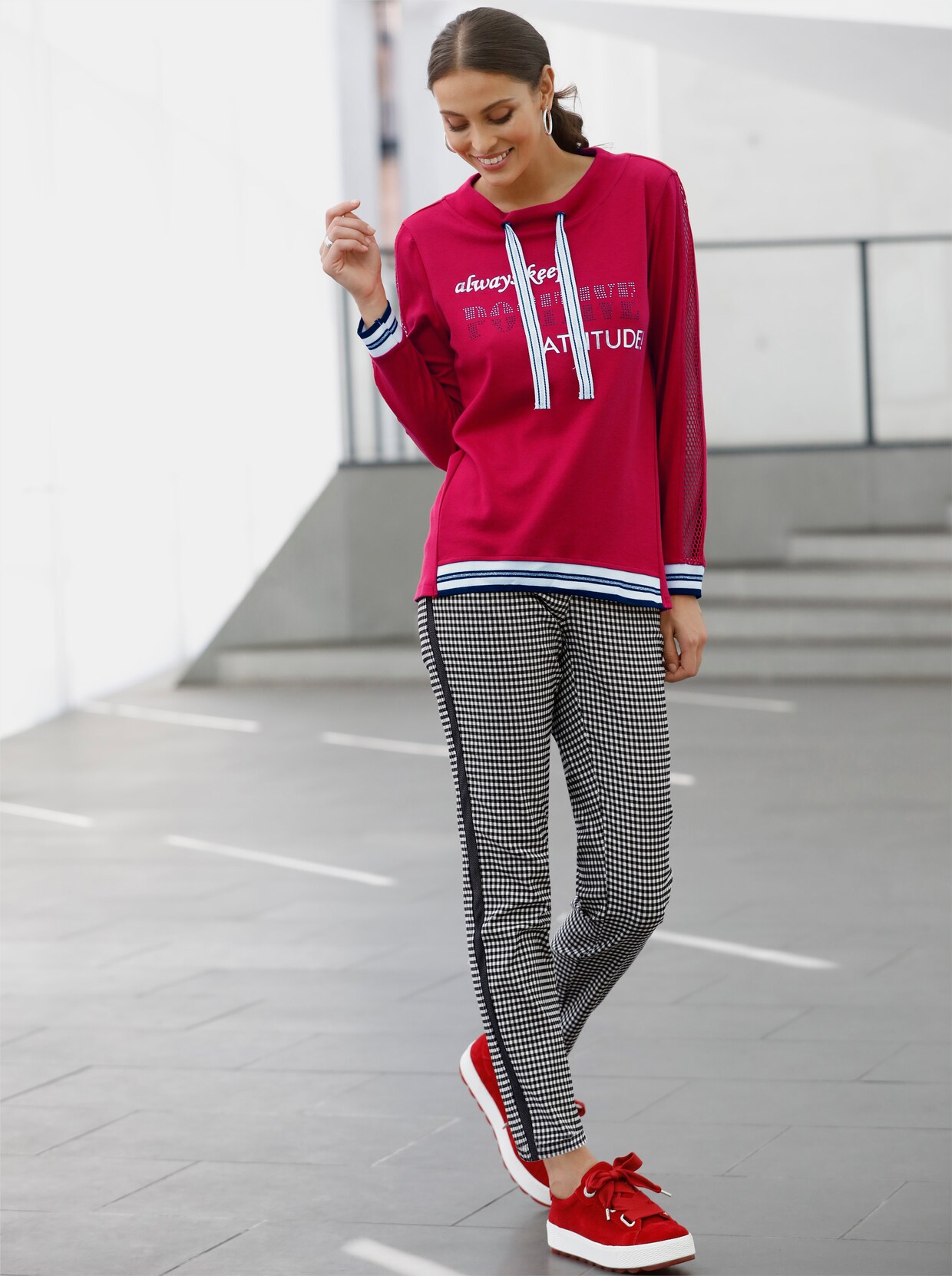 Sweatshirt - rood