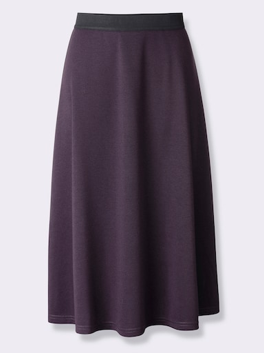 Jerseyrock - bordeaux + aubergine