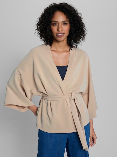 heine Shirtjacke im Kimono-Look - sand