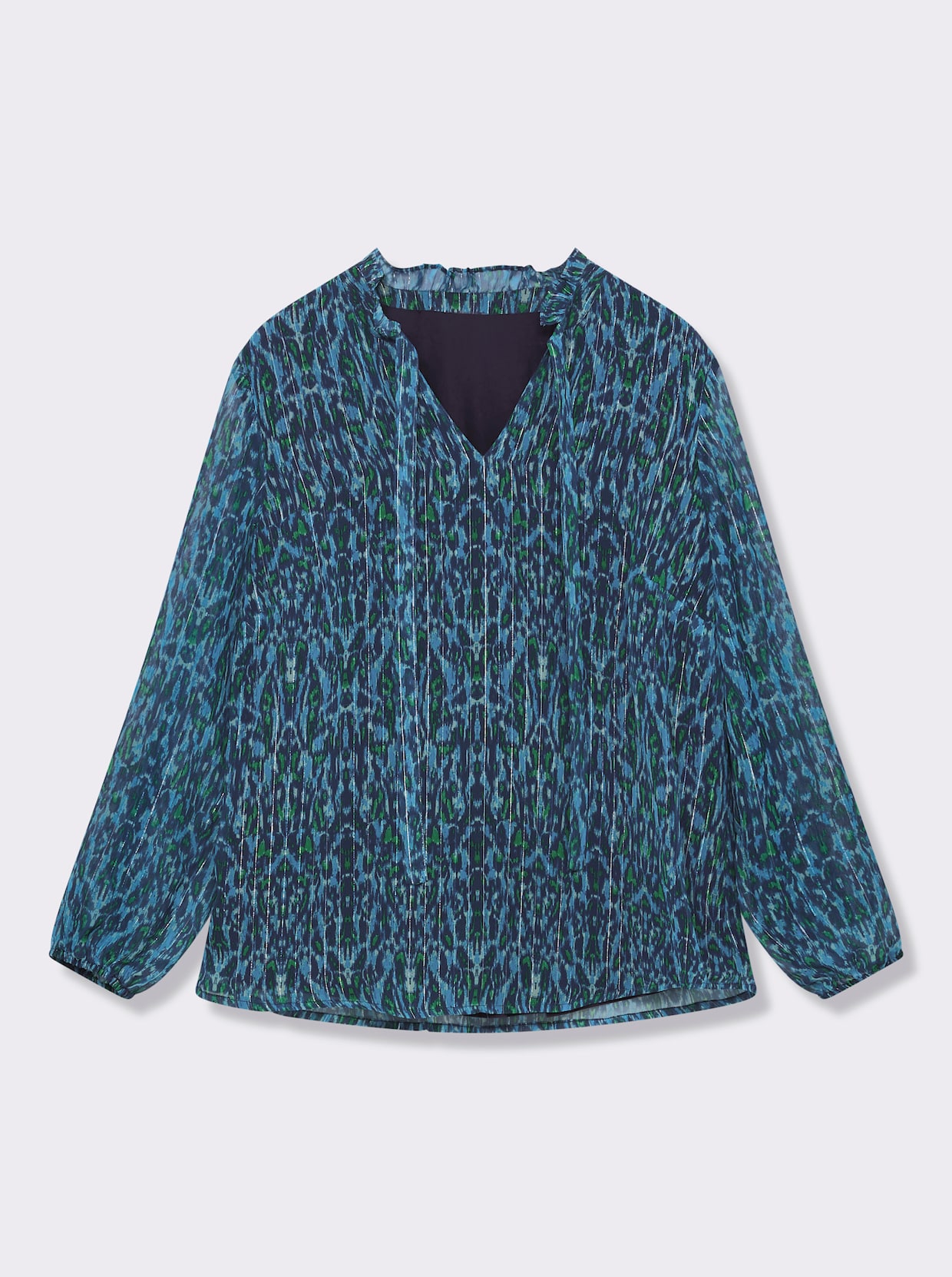 sheego by Joe Browns Chiffonbluse - tiefblau-bedruckt