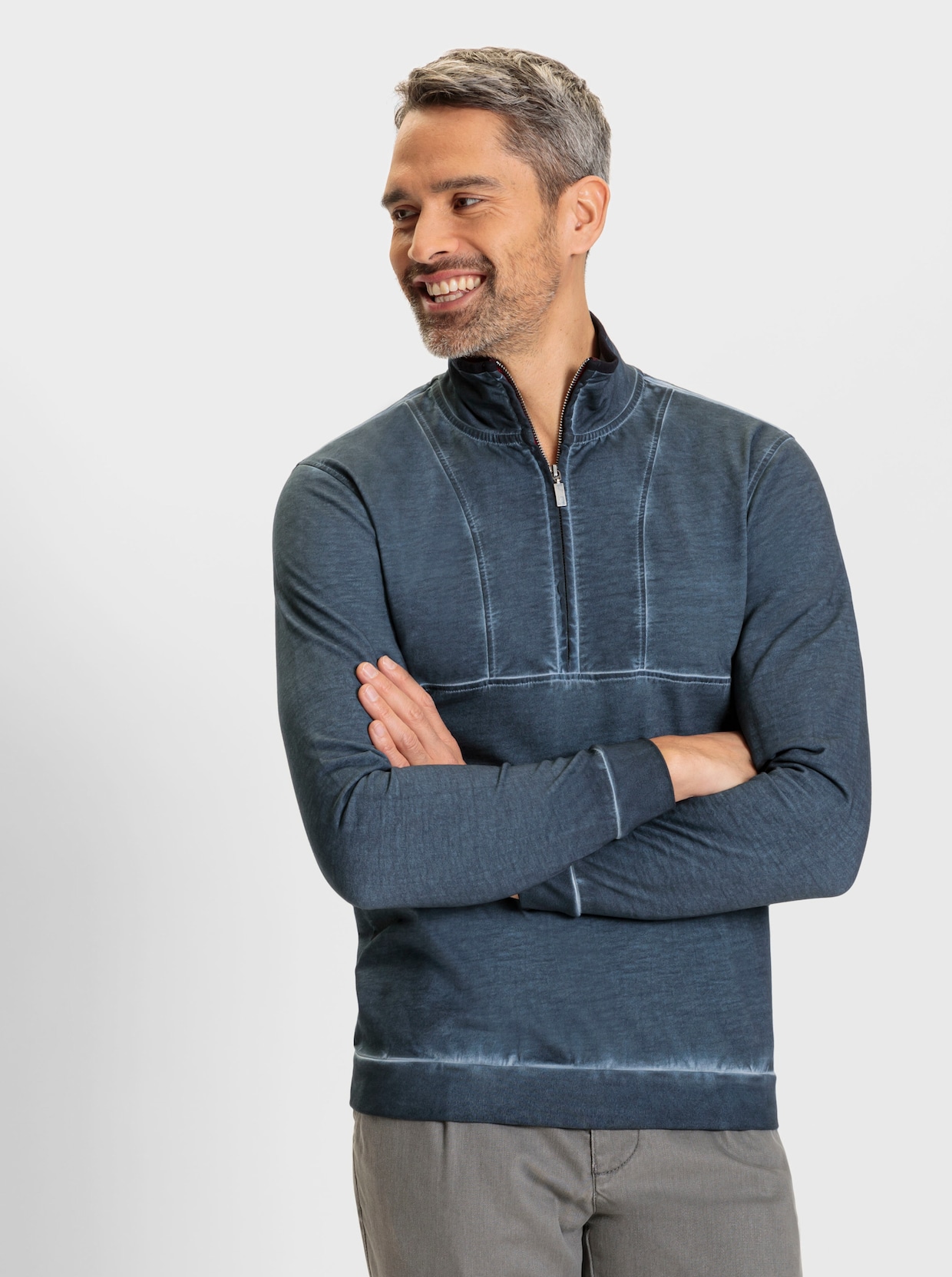 Marco Donati Sweatshirt - donkerblauw