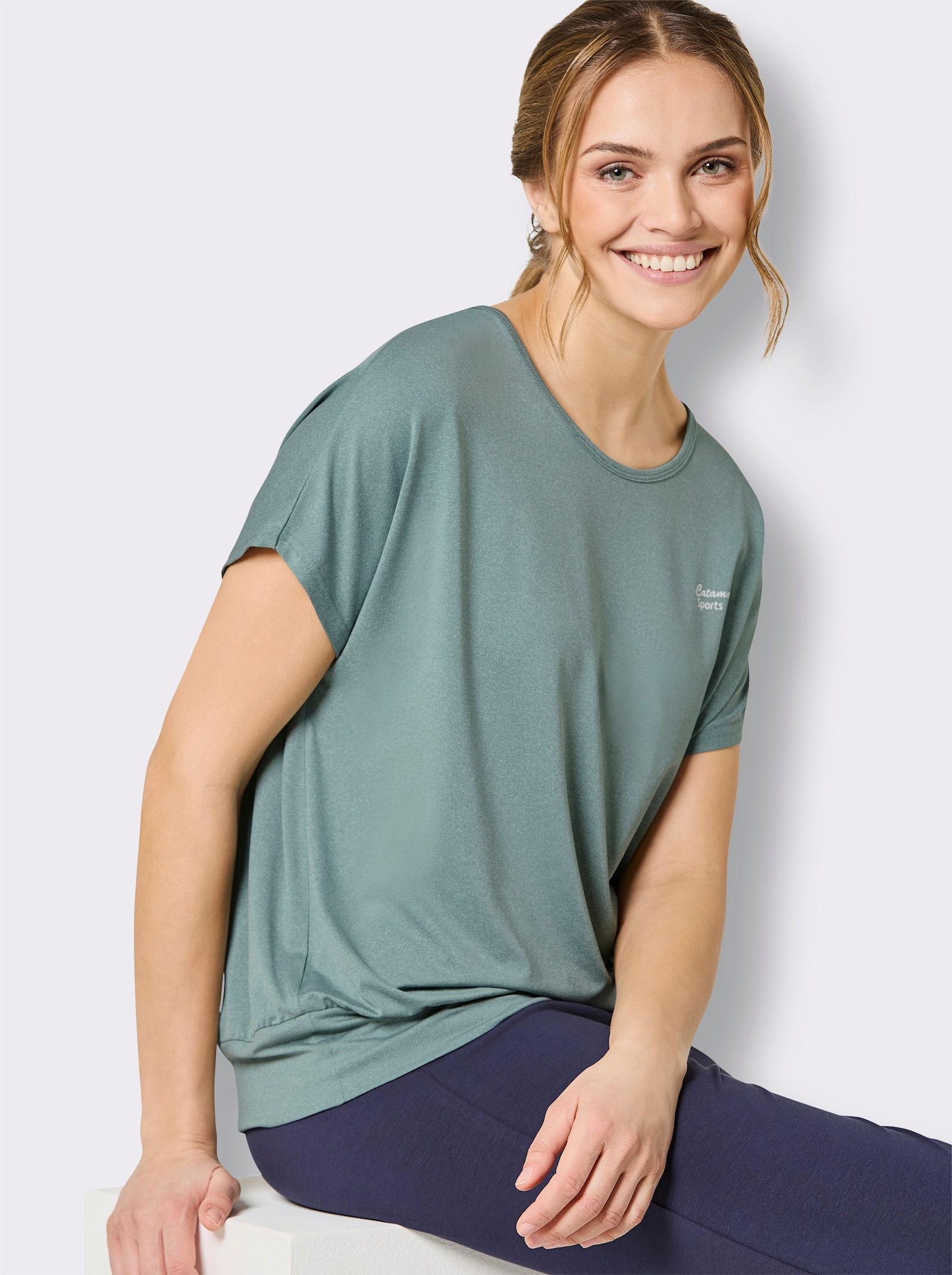 Catamaran Sports Funktionsshirt , atmungsaktiv und schnell trocknend - jade-meliert