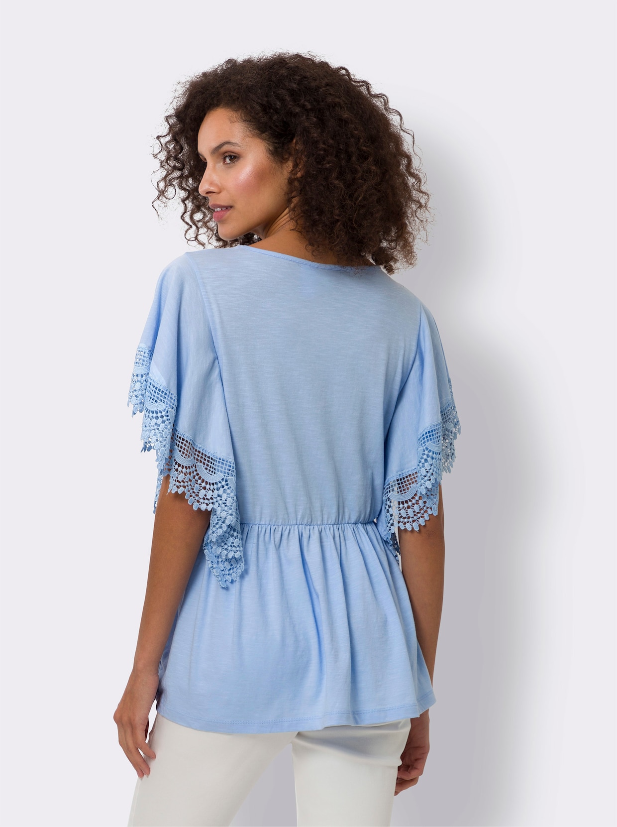 heine Vleermuisshirt - lichtblauw