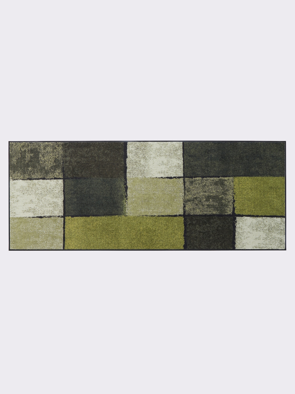 Salonloewe Voetmat - groen gedessineerd