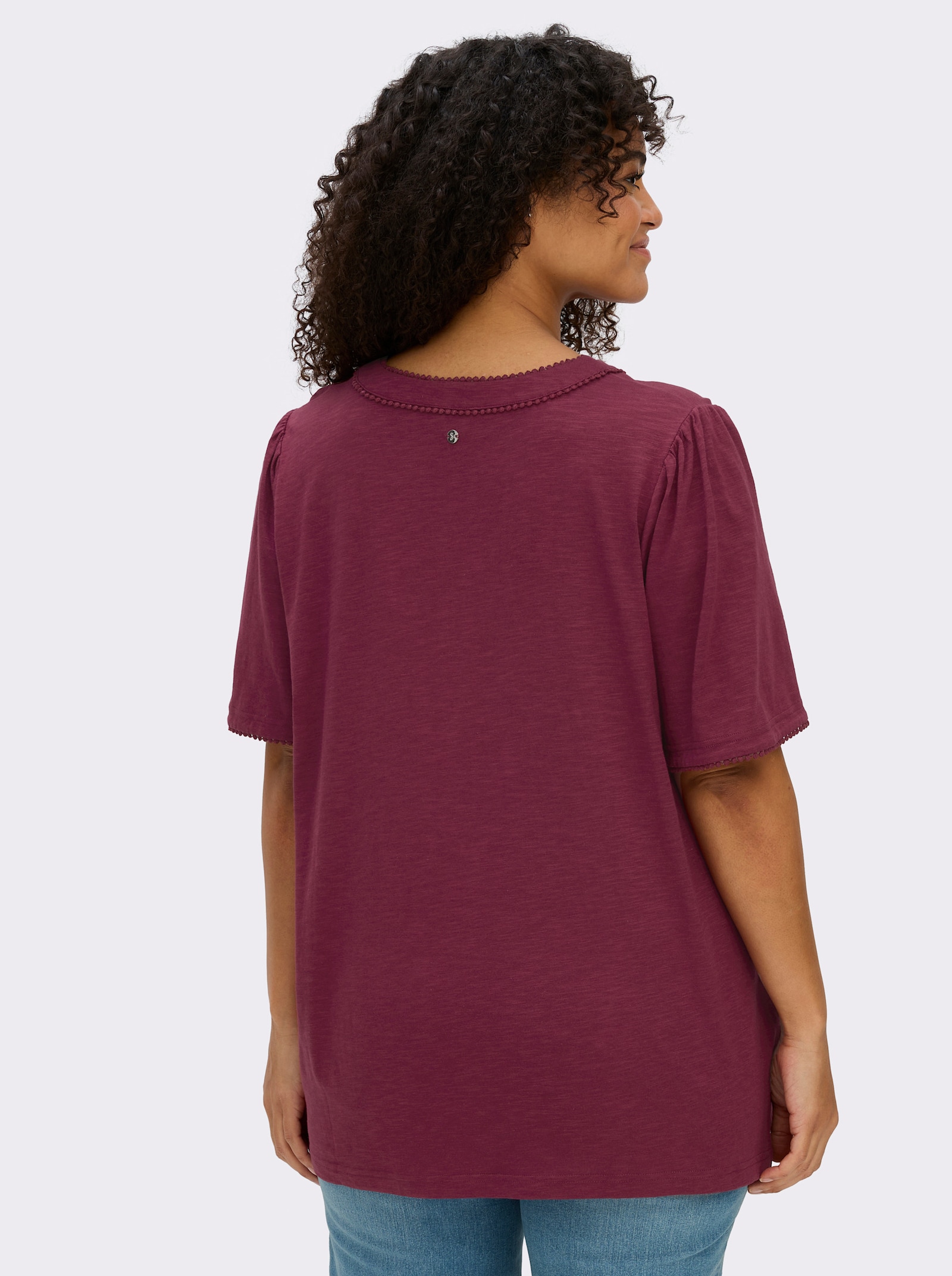 sheego Halbarmshirt - bordeaux