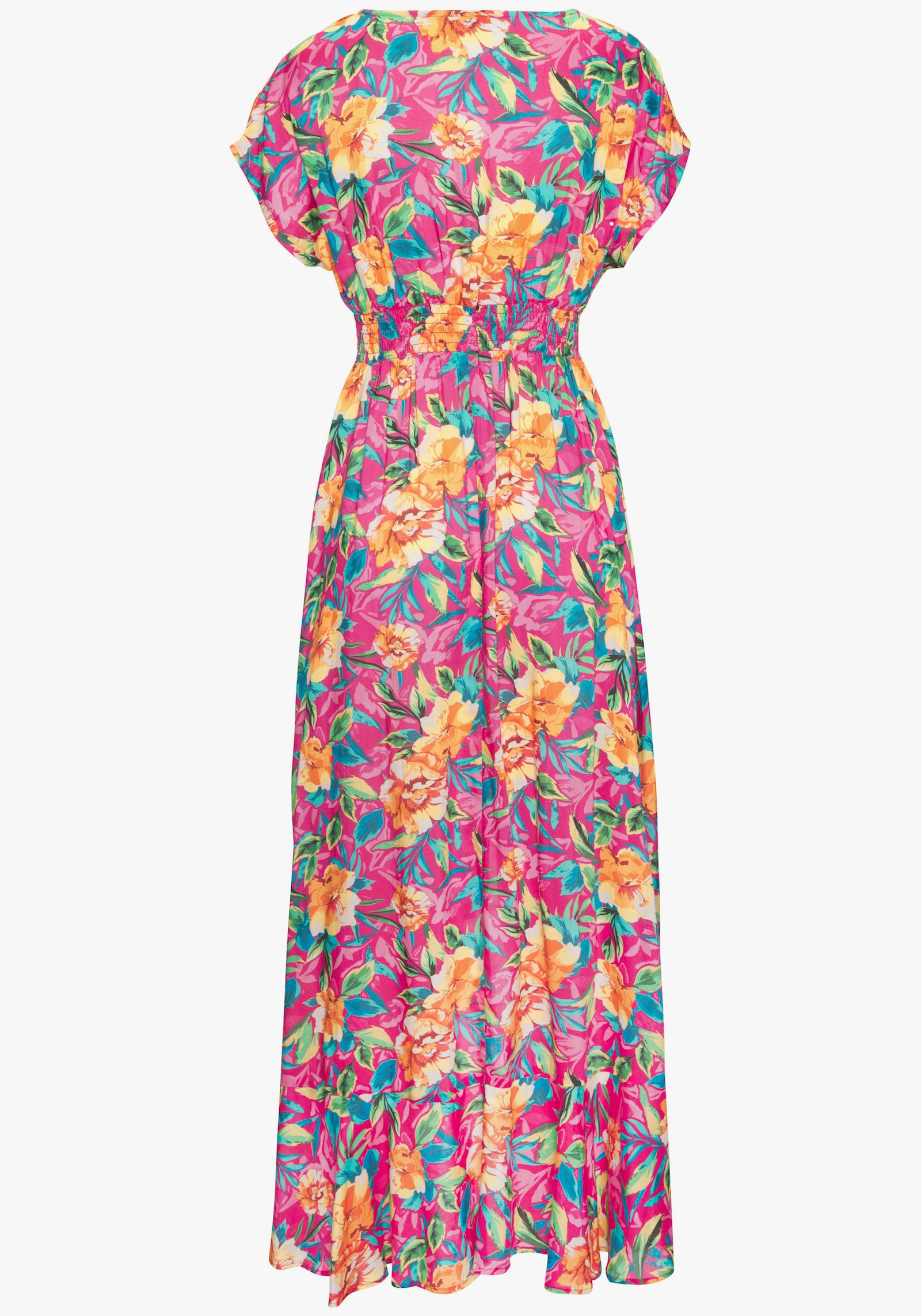 LASCANA Strandkleid - pink bedruckt