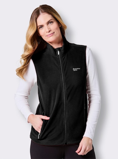 Catamaran Sports Fleeceweste mit weitenregulierbarem Saum - schwarz