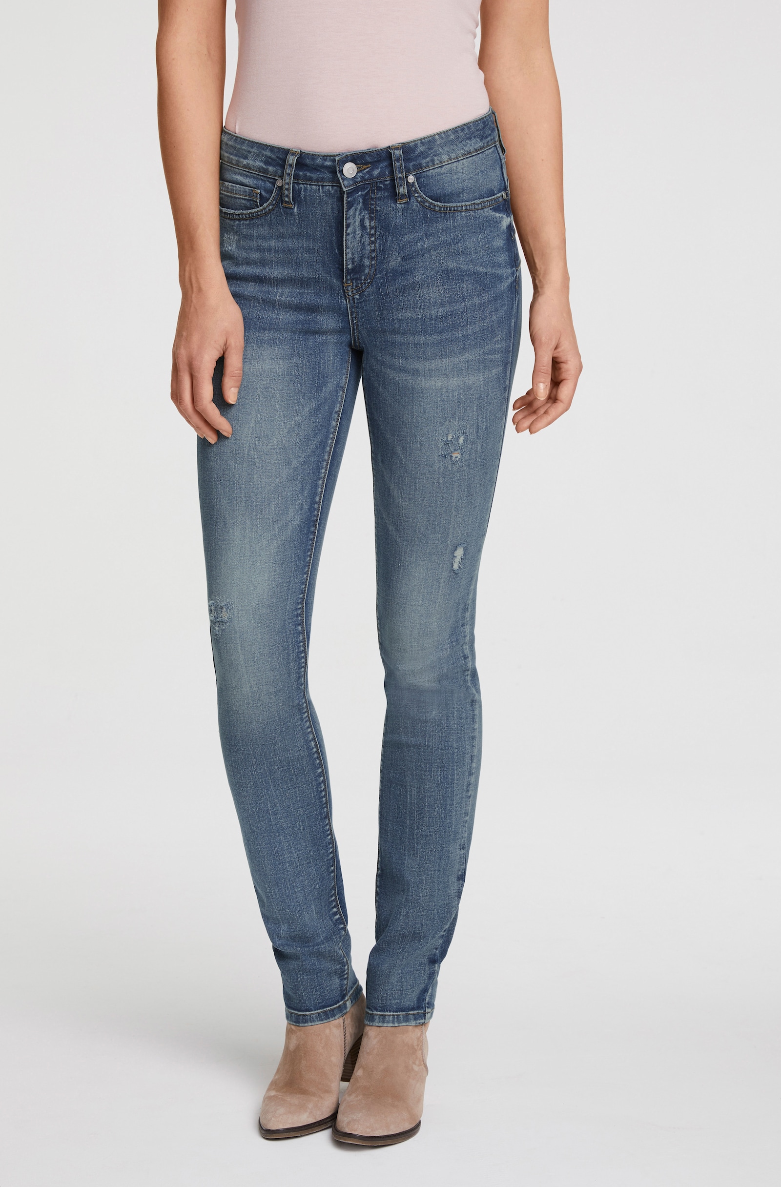 heine Skinny jeans met push-up-effect - blue denim