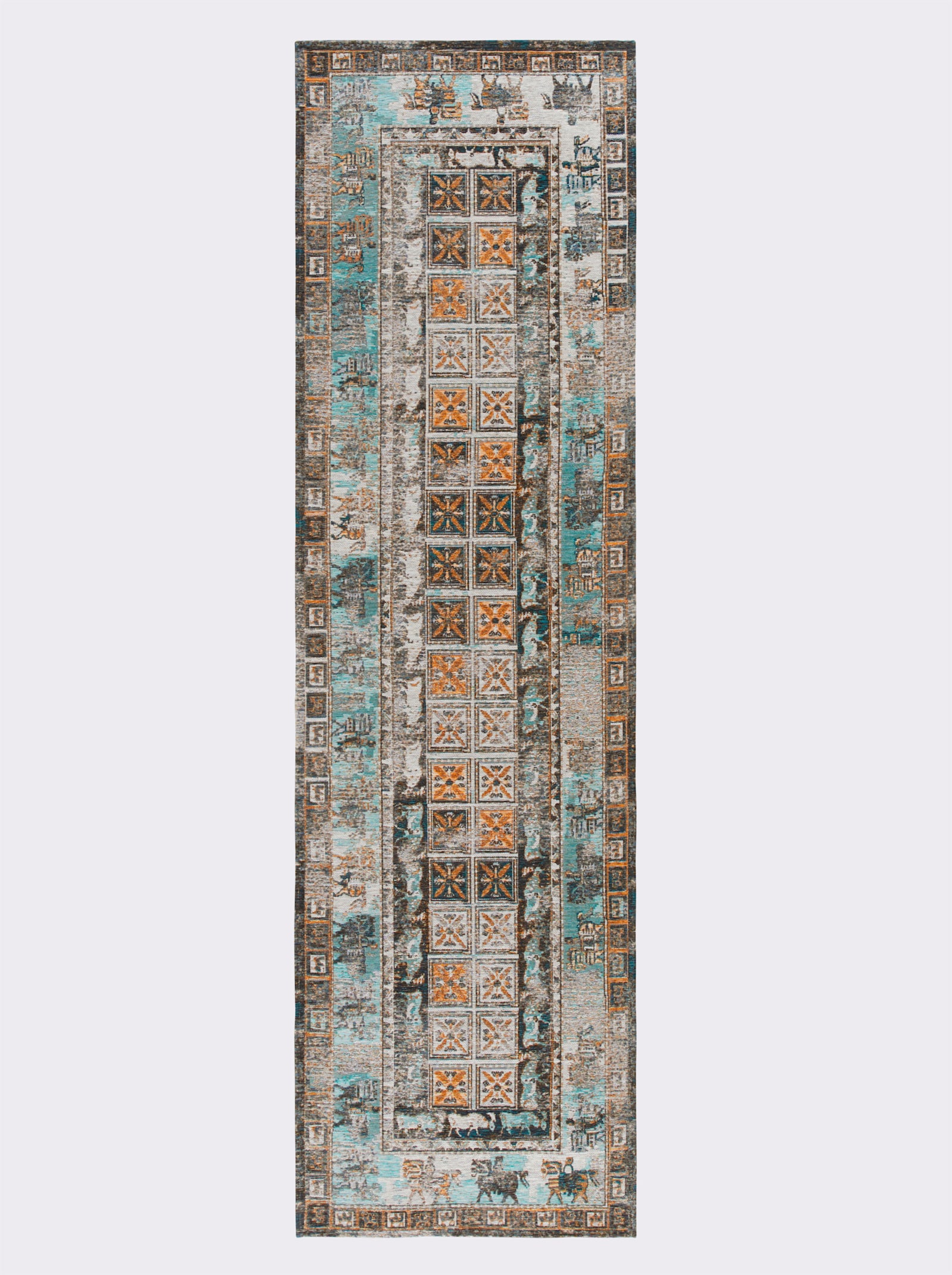 heine home Teppich - türkis-bunt