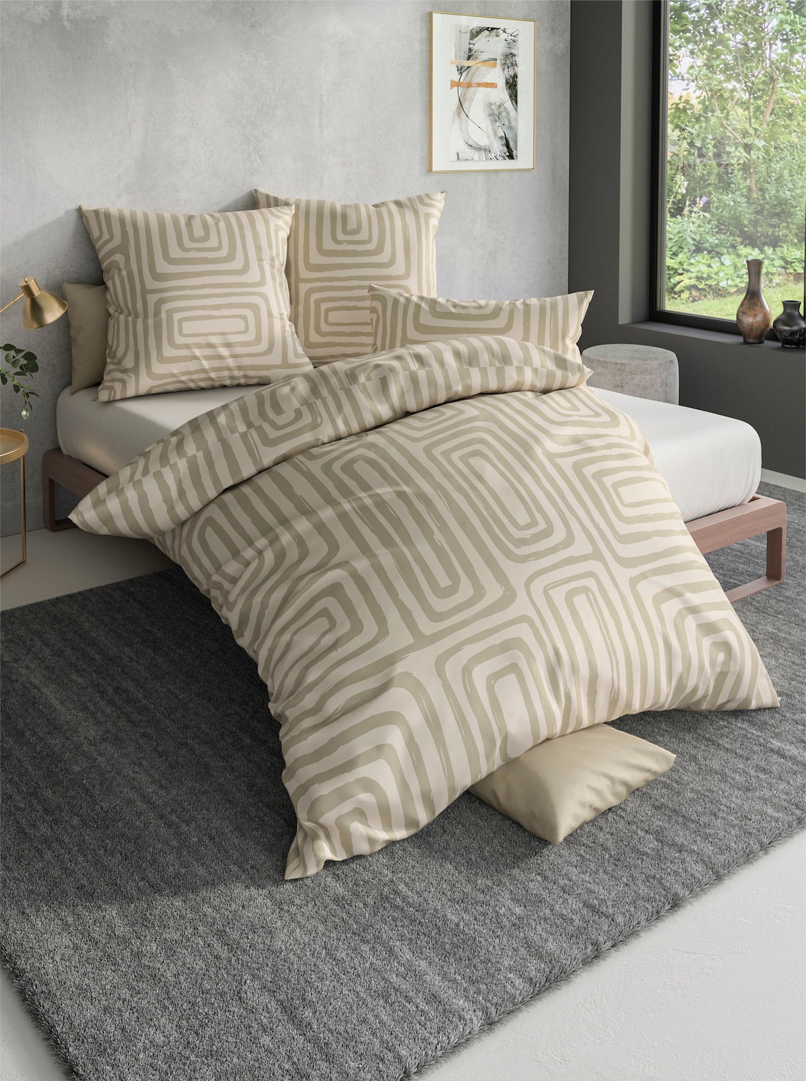 wäschepur Bettwäsche - beige-elfenbein
