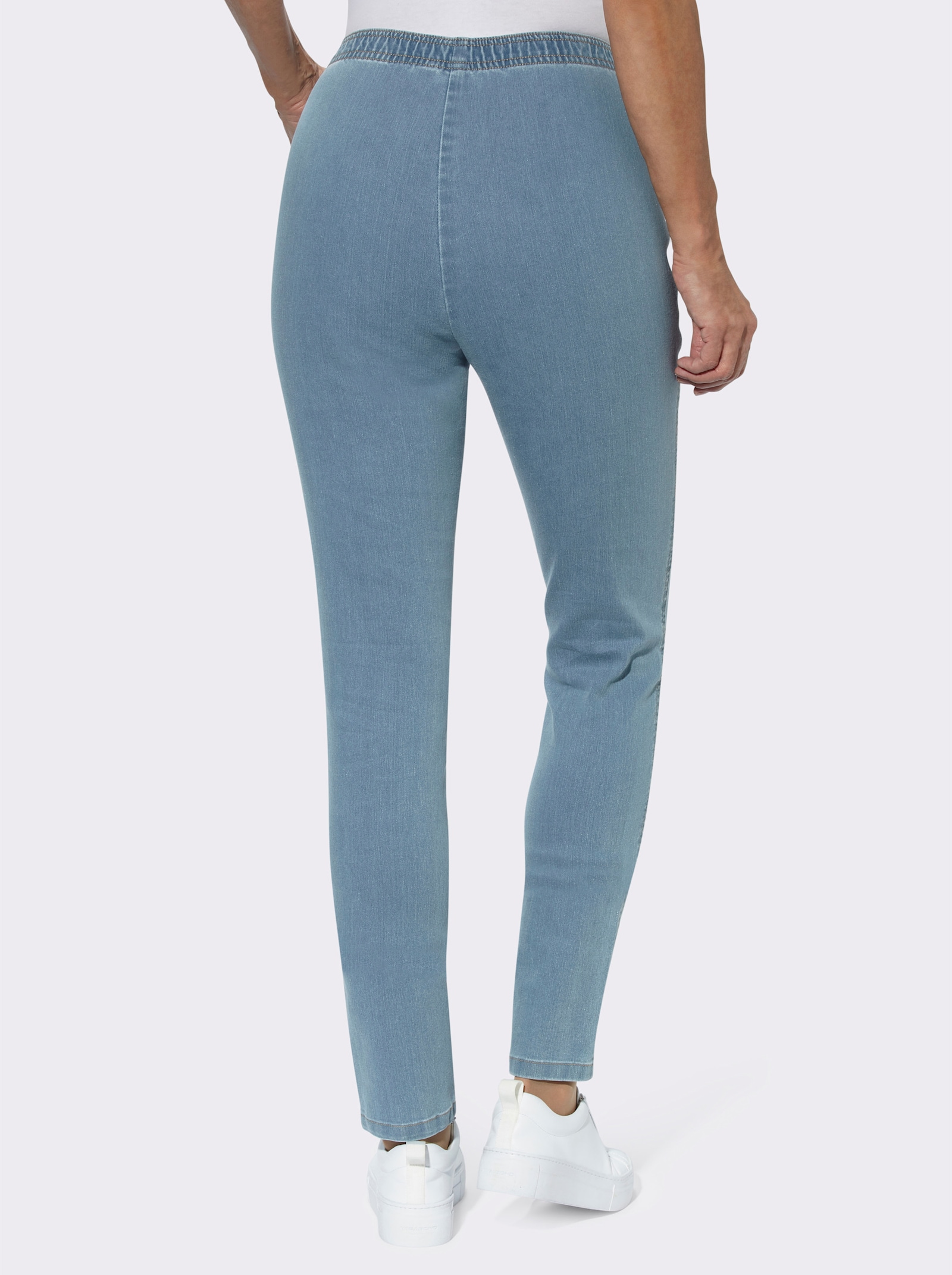 Comfortjeans met smalle snit - blue-bleached