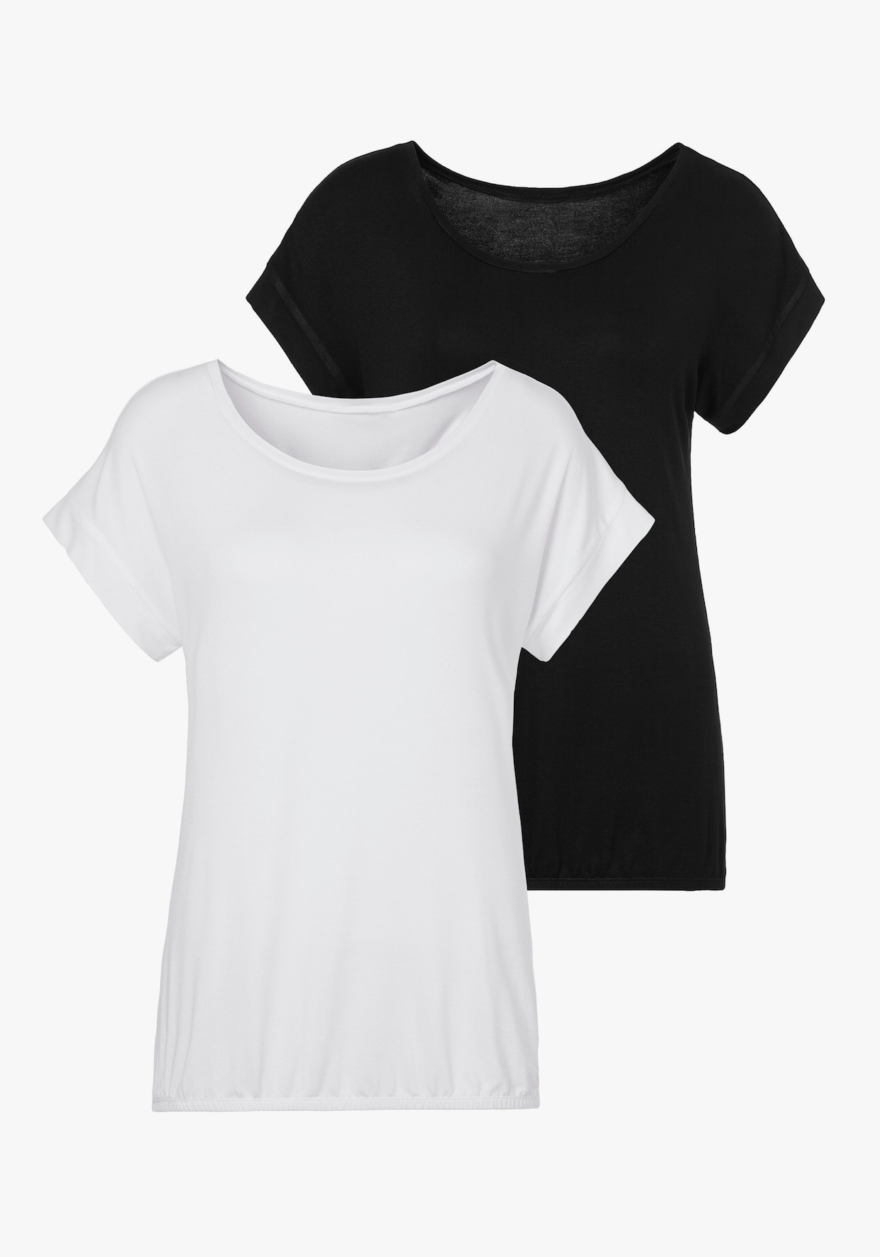 Vivance Shirt met korte mouwen - wit, zwart