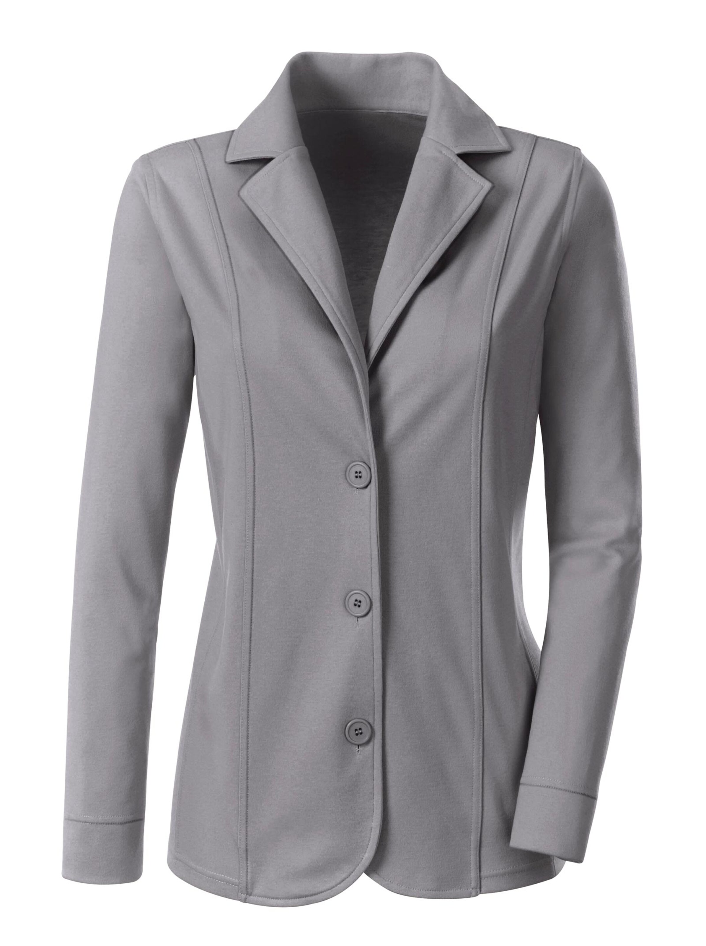Collection L Jersey-Blazer - grau
