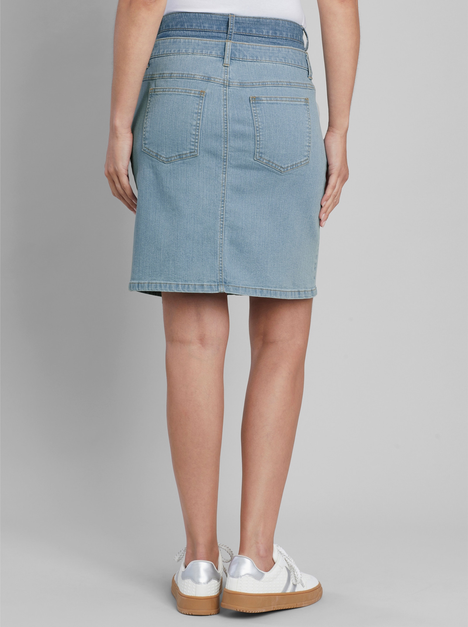 heine Jeansrock mit Doppelbund - blue-bleached