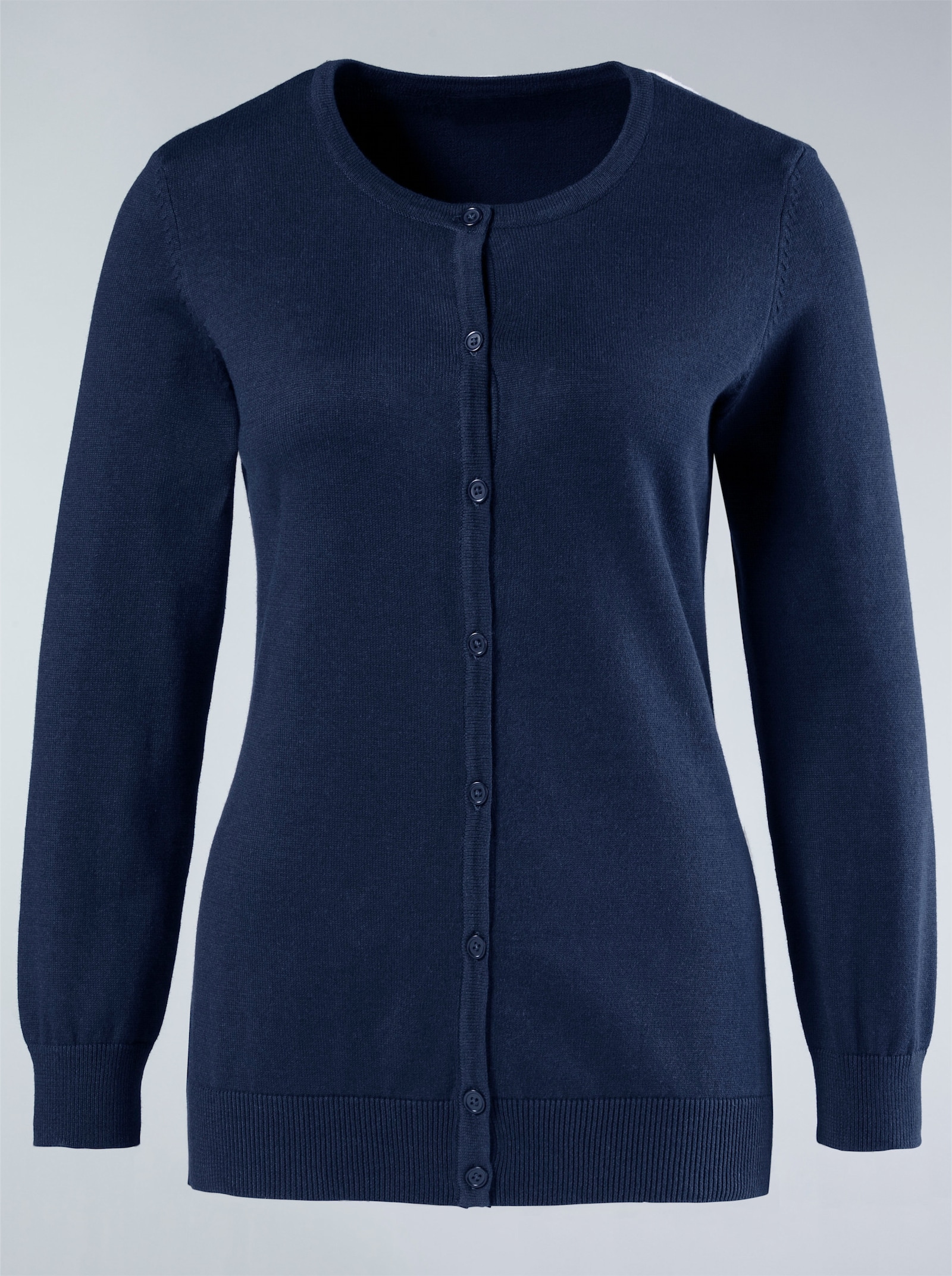 Vest van puur katoen - marine