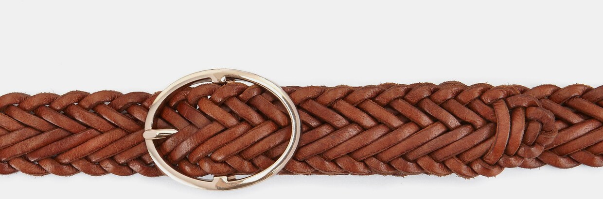 LASCANA Gevlochten ceintuur - cognac