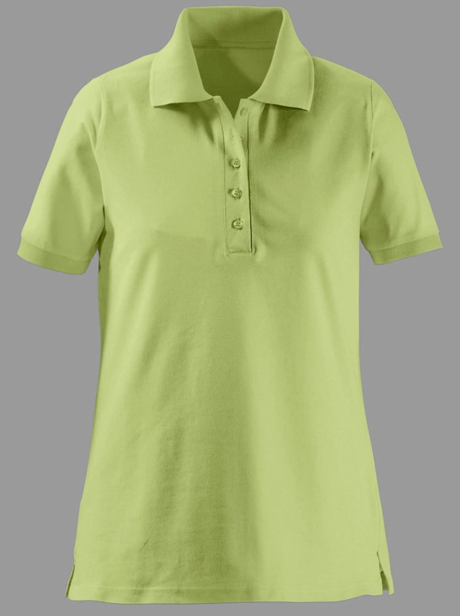 Polokošeľa s bočnými rázporkami - pistáciová