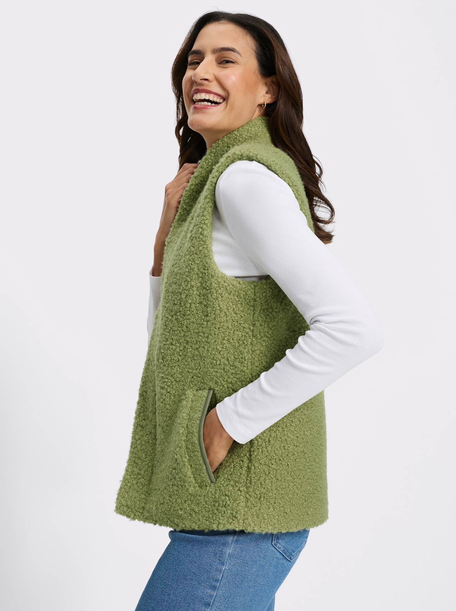 Weste mit praktischen Taschen - schilf