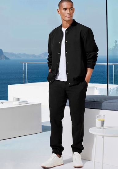 John Devin Stoffhose - schwarz