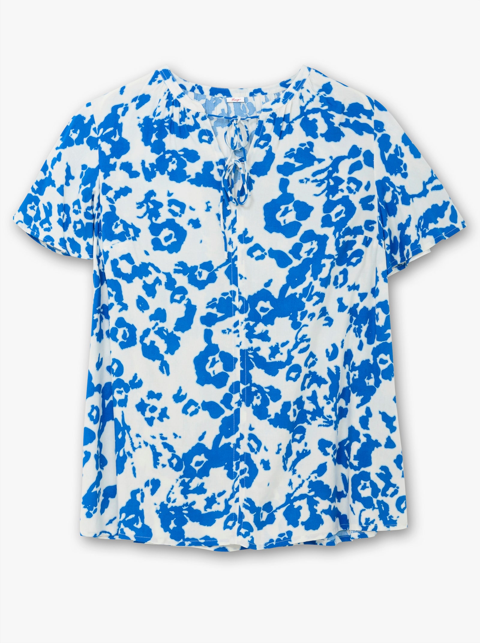 sheego Tunika mit Blütenprint - ecru-gemustert