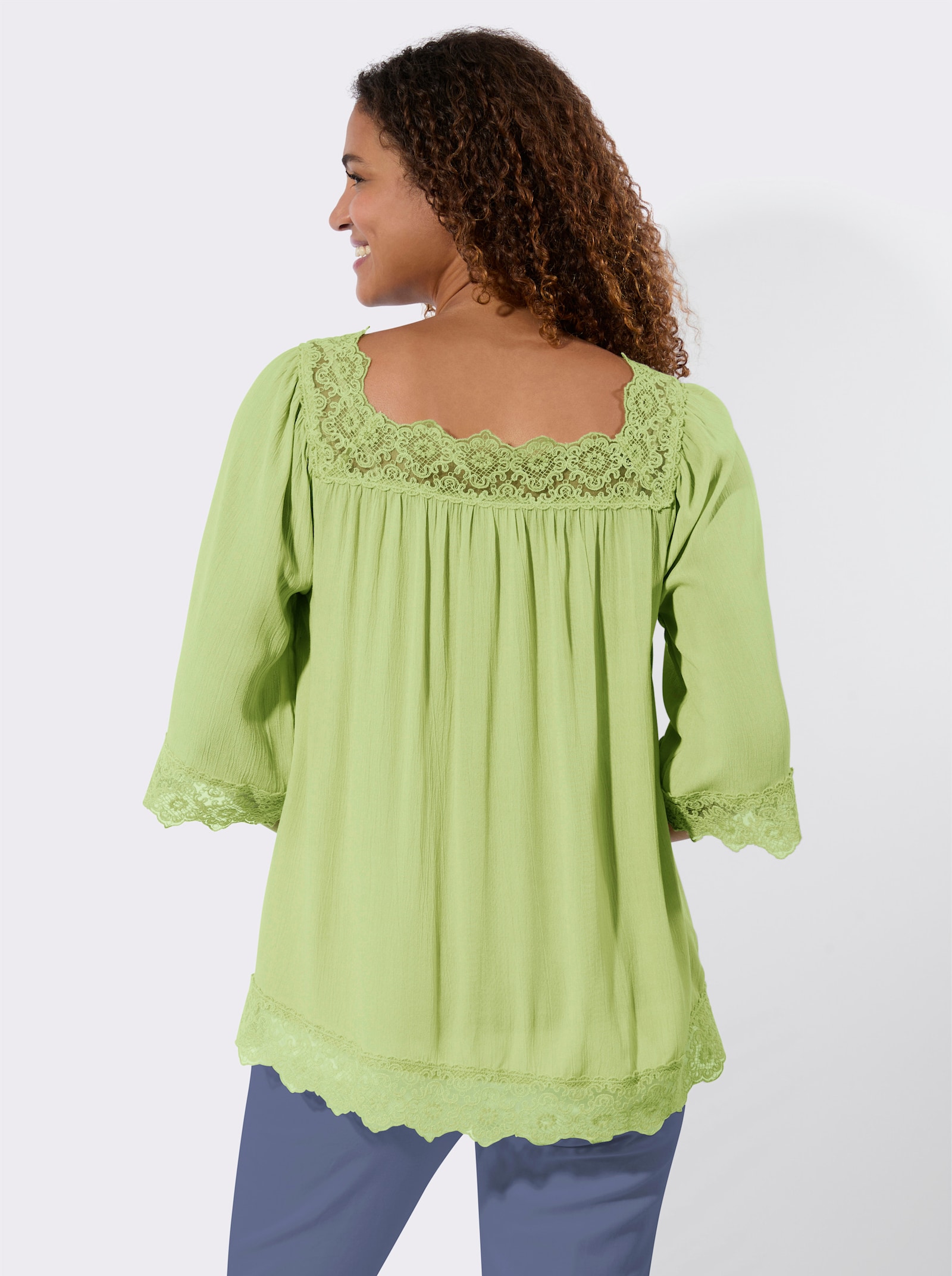 Schlupfbluse - lindgrün